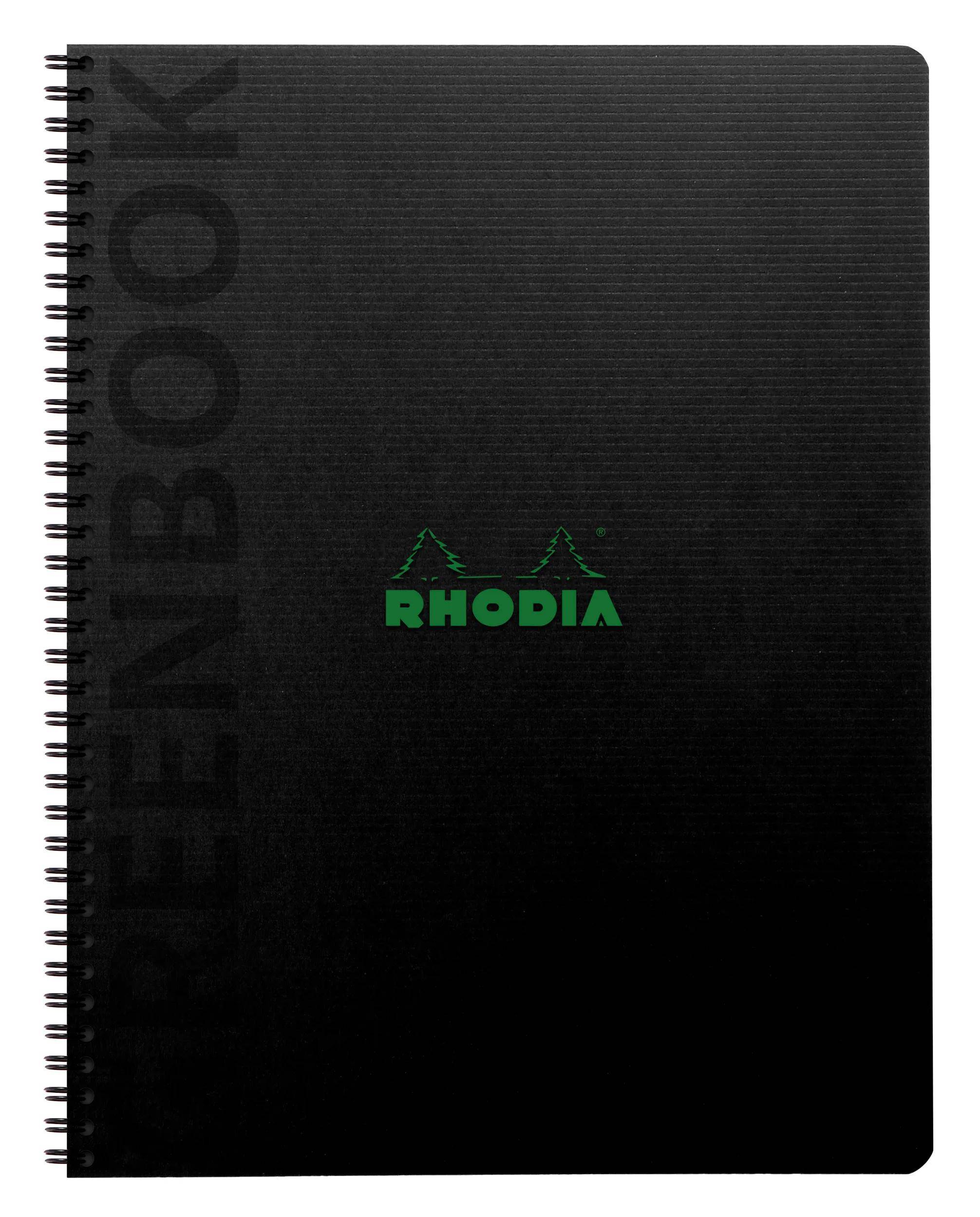 Rhodia 5x Notizbuch A4+ 350 g/m2, 80 Bl liniert gelocht, 90 g/m2 Schwarz 119933C