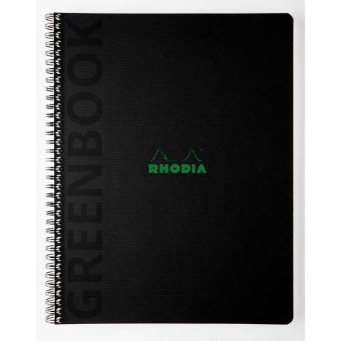 Rhodia 5x Notizbuch A4+ 350 g/m2, 80 Bl liniert gelocht, 90 g/m2 Schwarz 119933C