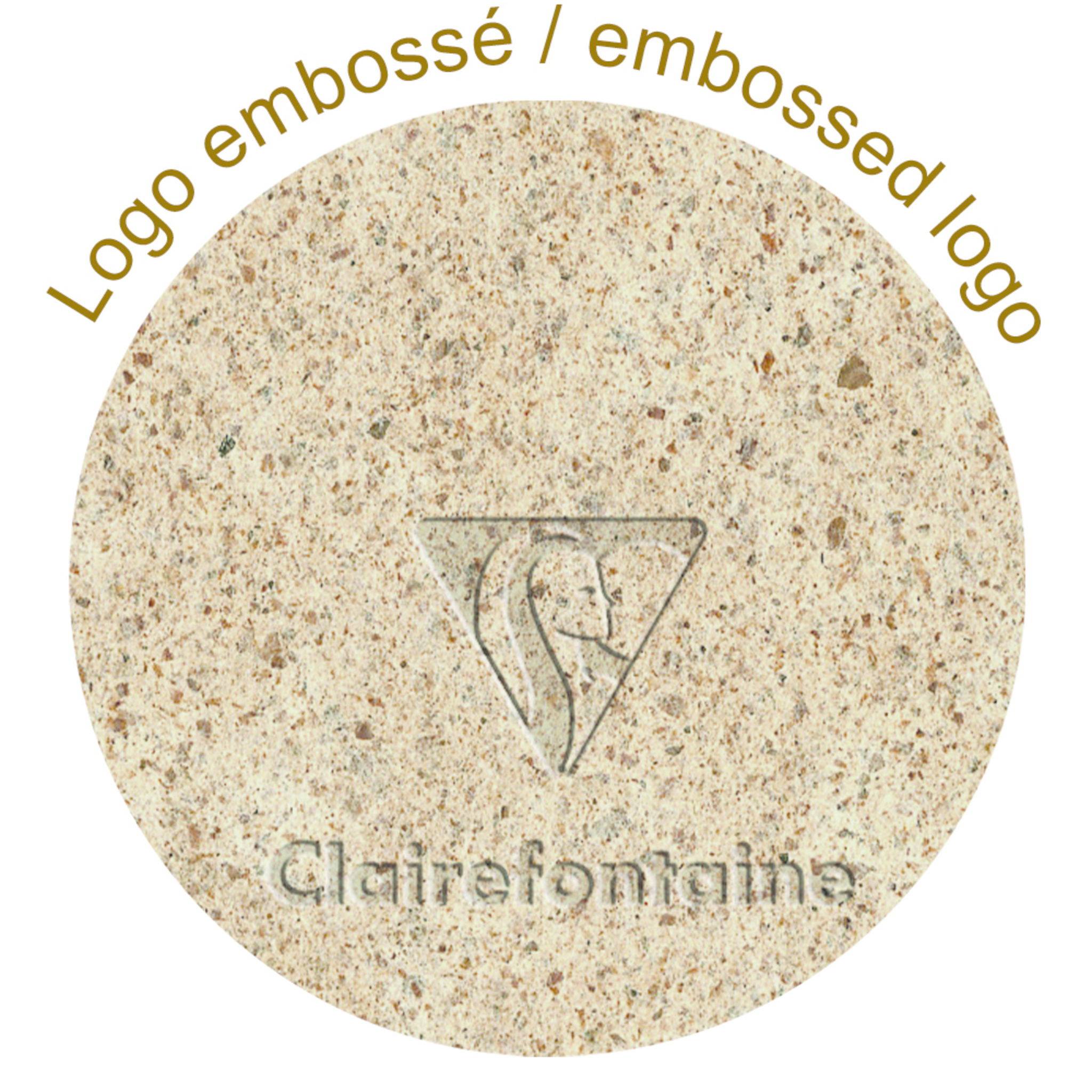 Clairefontaine 4x Memoblock 11x11x5cm 320 Blatt blanko, Kakao Kakao 83530C