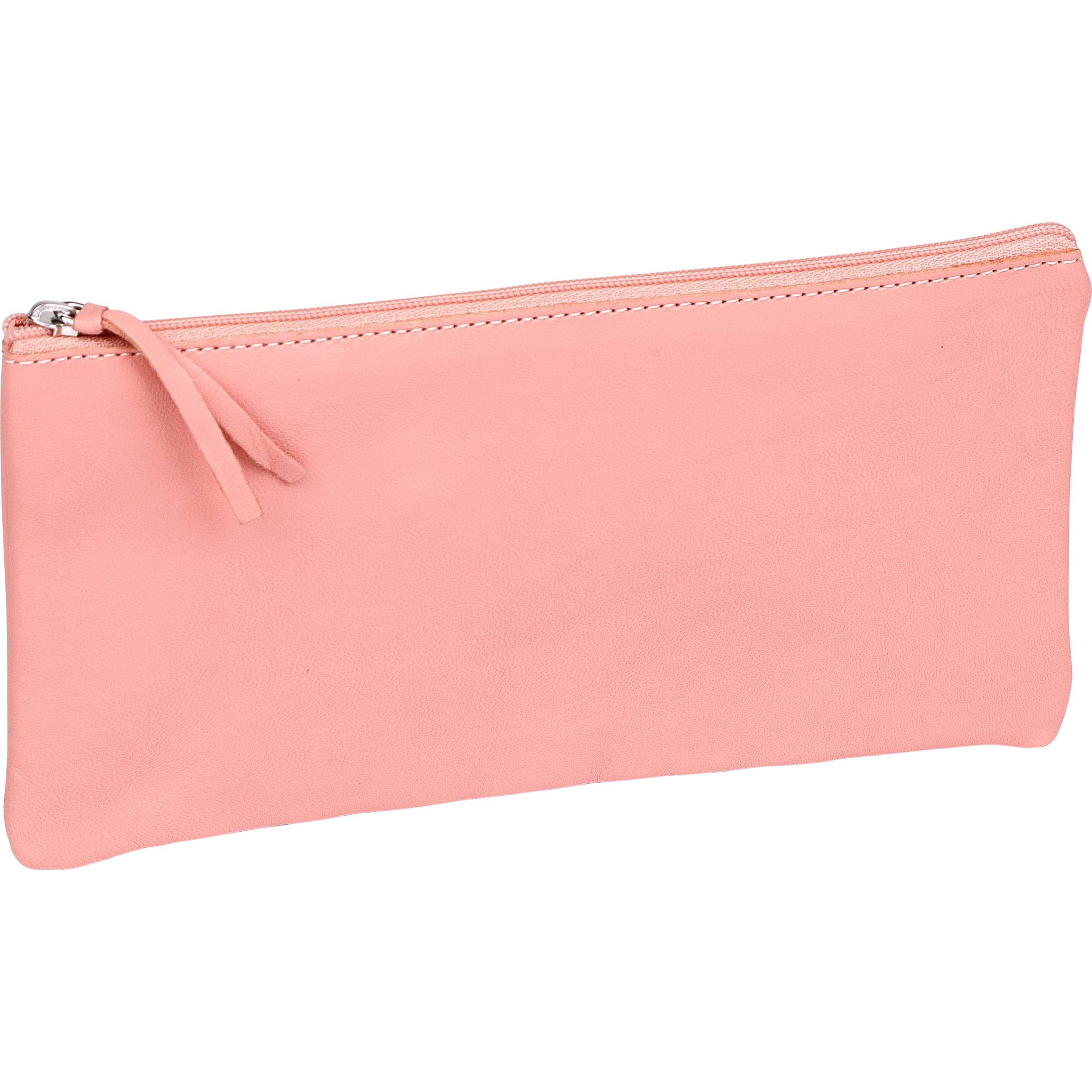 Clairefontaine 4x Flaches Schlampermäppchen Leder 22x11cm koralle 410147C