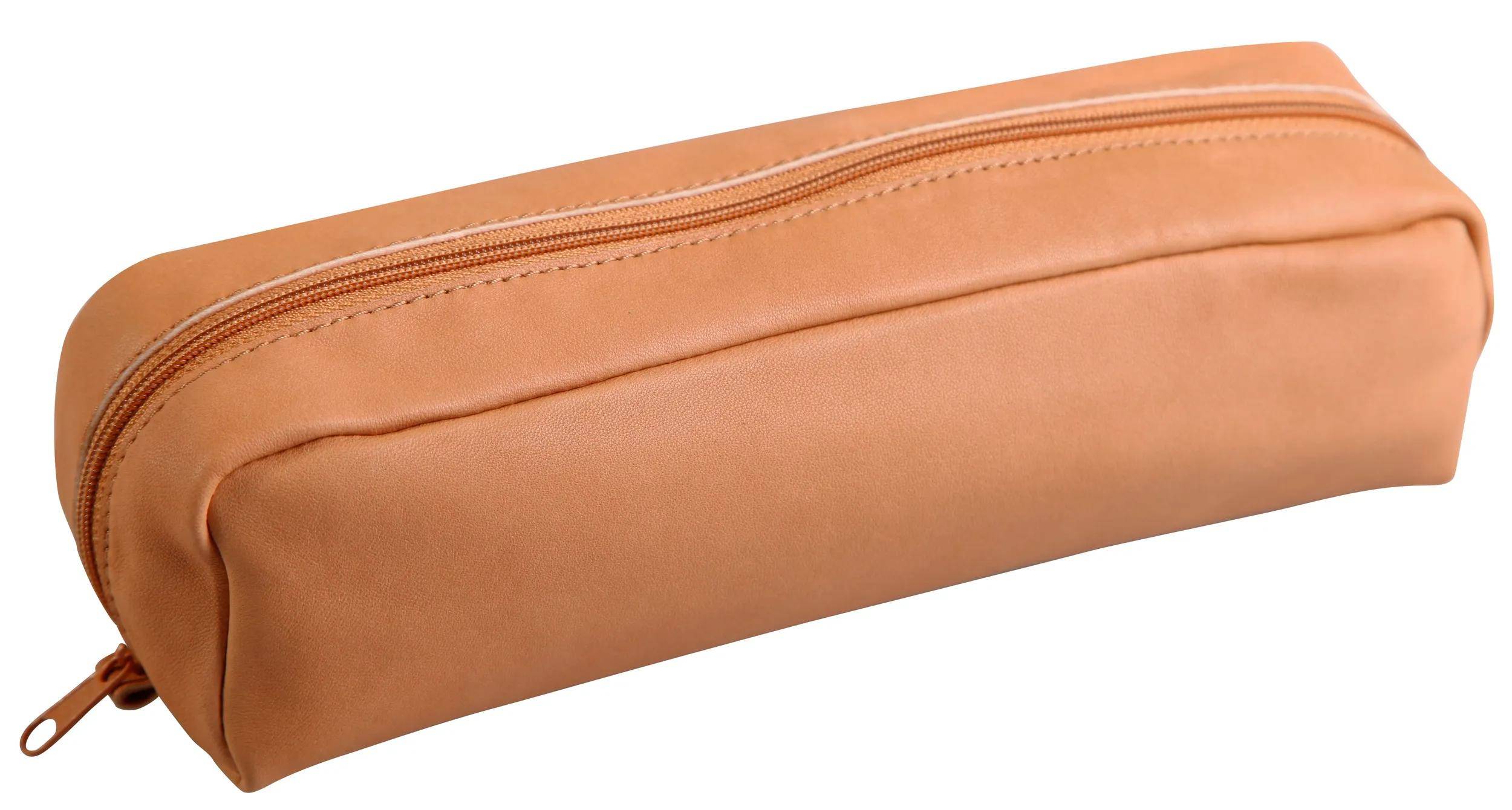 Clairefontaine 6x Schlampermäppchen aus Leder Naturton 22x5x3cm Natur 8300C
