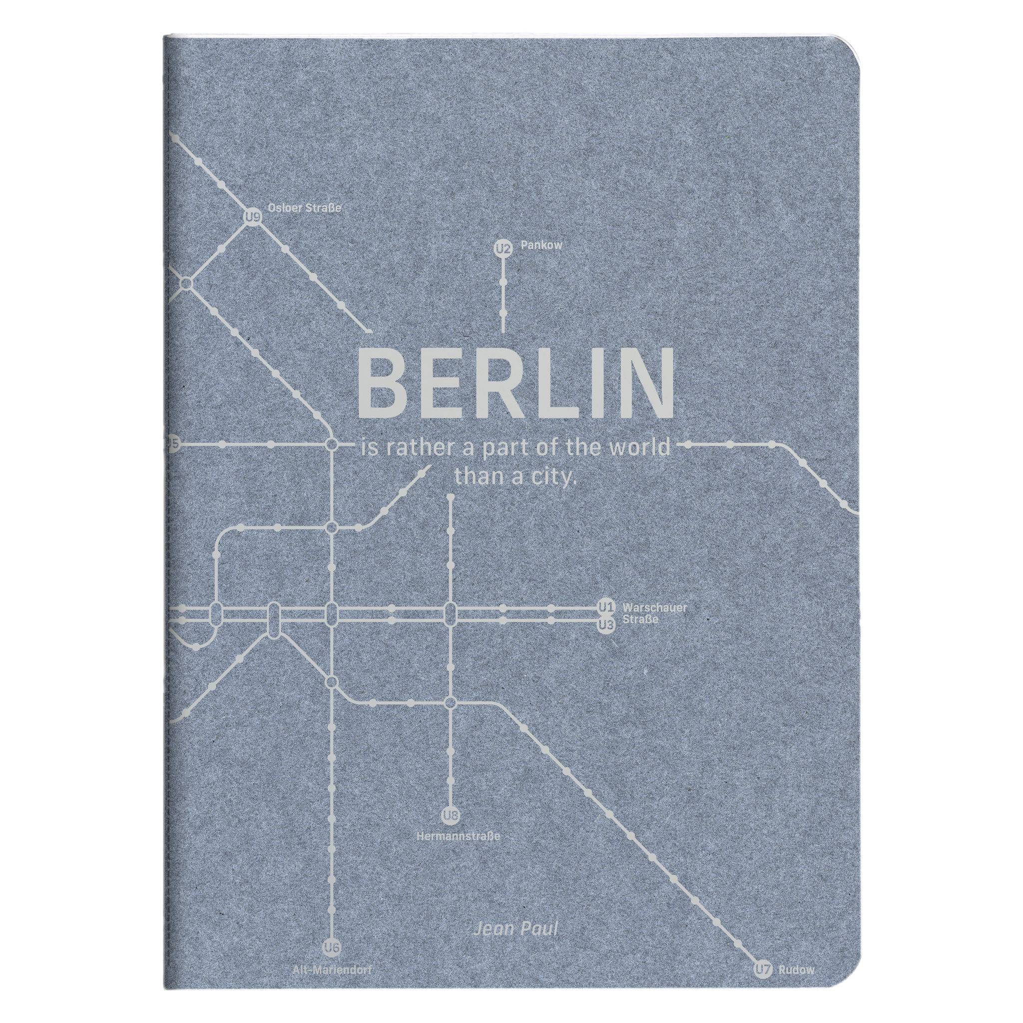 Clairefontaine 5x Notizheft, Fadenbindung A5, 48 Blatt liniert Jeansblau 83533C