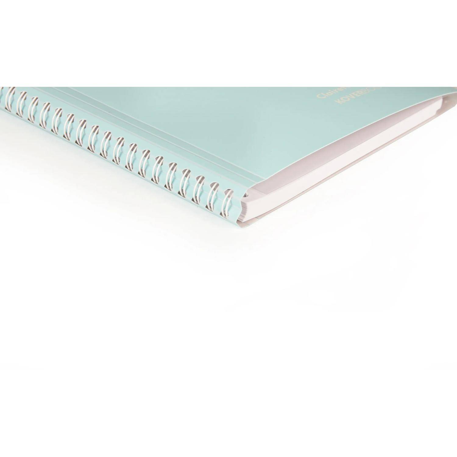Clairefontaine 5x Spiralblock A5, 80 Blatt liniert Flieder/limettengrün 366775C