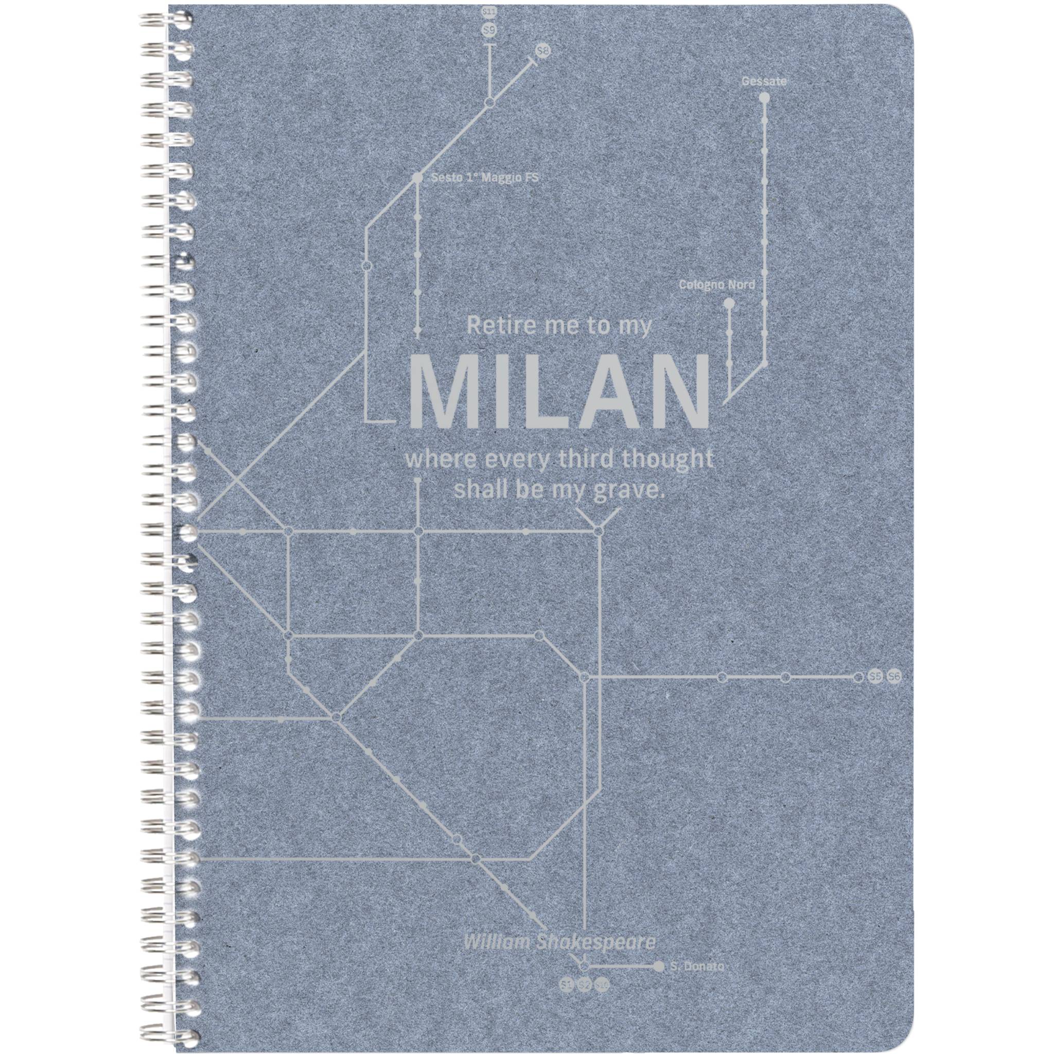 Clairefontaine 5x Notizheft A4, 74 Blatt liniert mit Rand, Jeansblau 83535C