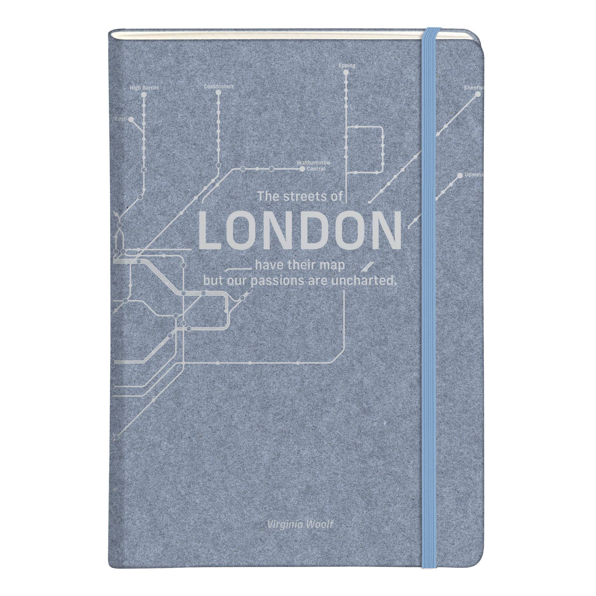 Clairefontaine 5x Notizbuch, festem Einband A5 48 Blatt liniert Jeansblau 83537C