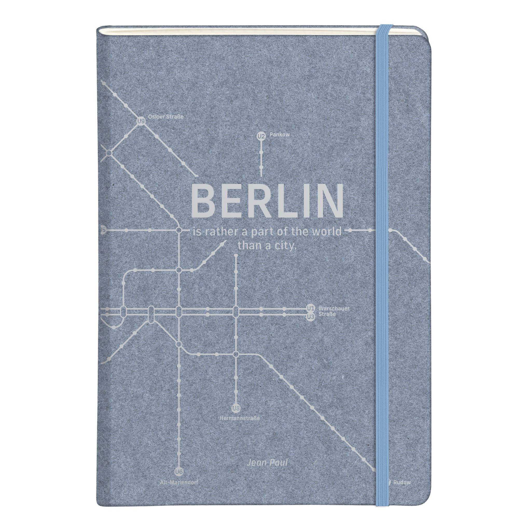 Clairefontaine 5x Notizbuch, festem Einband A5 48 Blatt liniert Jeansblau 83537C