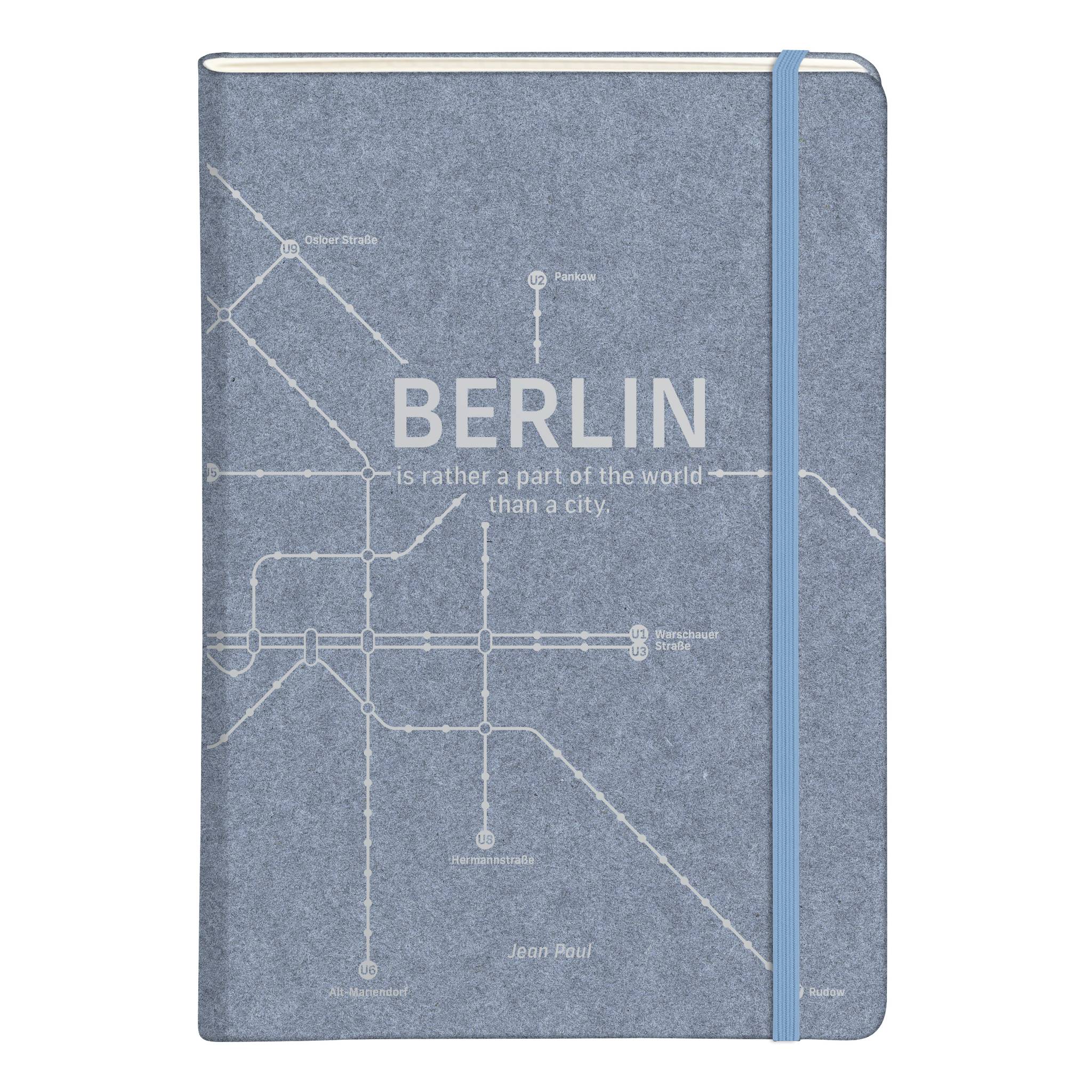 Clairefontaine 5x Notizbuch, festem Einband A5 48 Blatt liniert Jeansblau 83537C