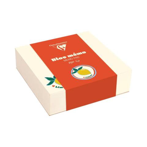 Clairefontaine 4x Memoblock, 250 bedruckte Blätter, 9,8x9,8 cm 116271C
