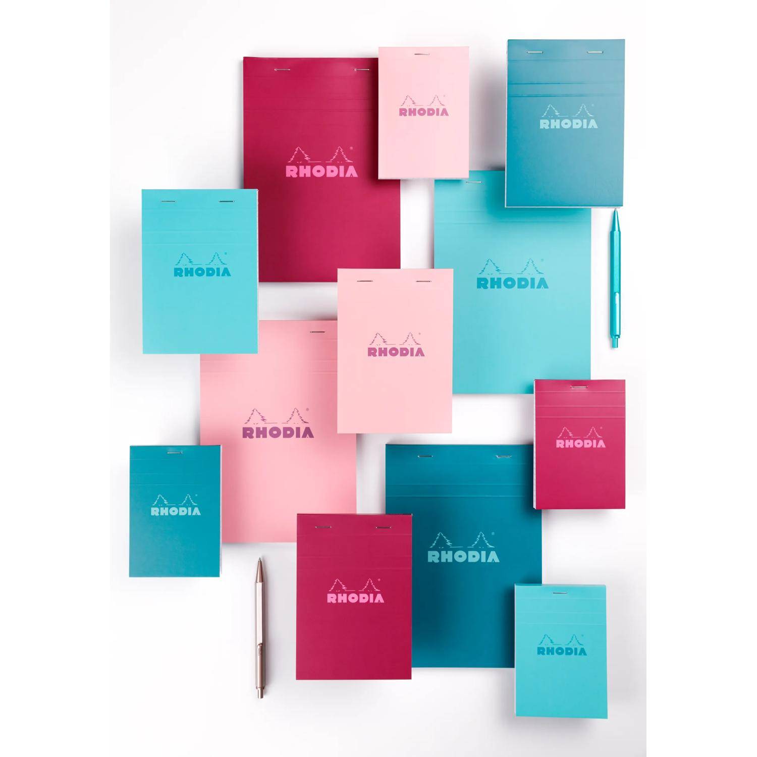 Clairefontaine 10x Rhodia Gehe Block Azurblau Nr16 Kar 80Bl 16303C