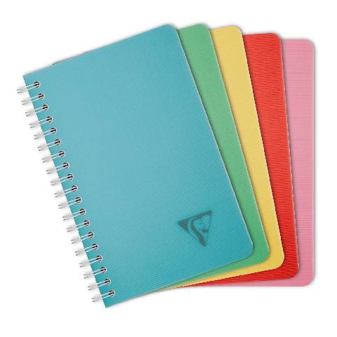 Clairefontaine 10x Spiralbuch 11x17 cm, 50 Bl kariert 90g, PP Sortiert 327535C
