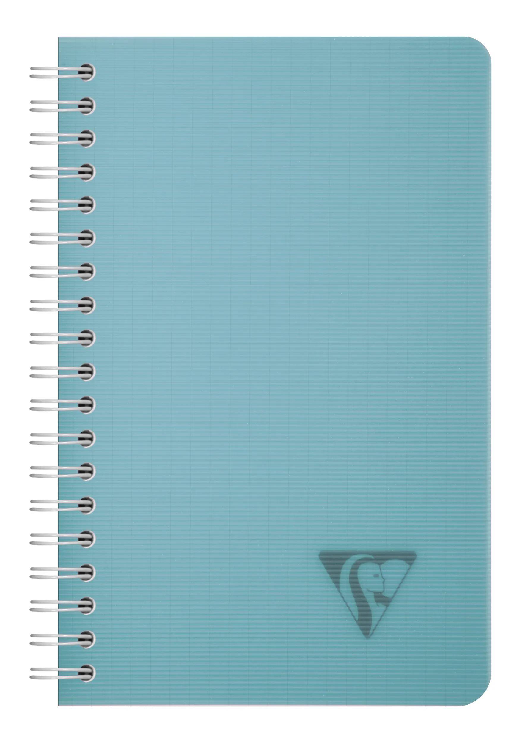 Clairefontaine 10x Spiralbuch 11x17 cm, 50 Bl kariert 90g, PP Sortiert 327535C