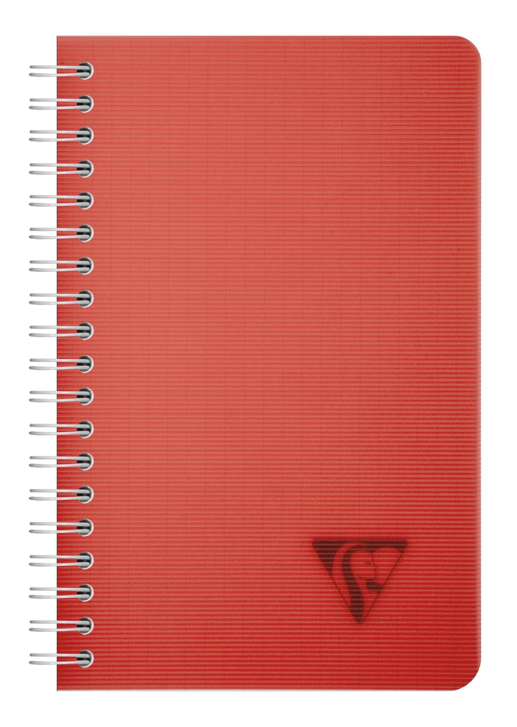 Clairefontaine 10x Spiralbuch 11x17 cm, 50 Bl kariert 90g, PP Sortiert 327535C