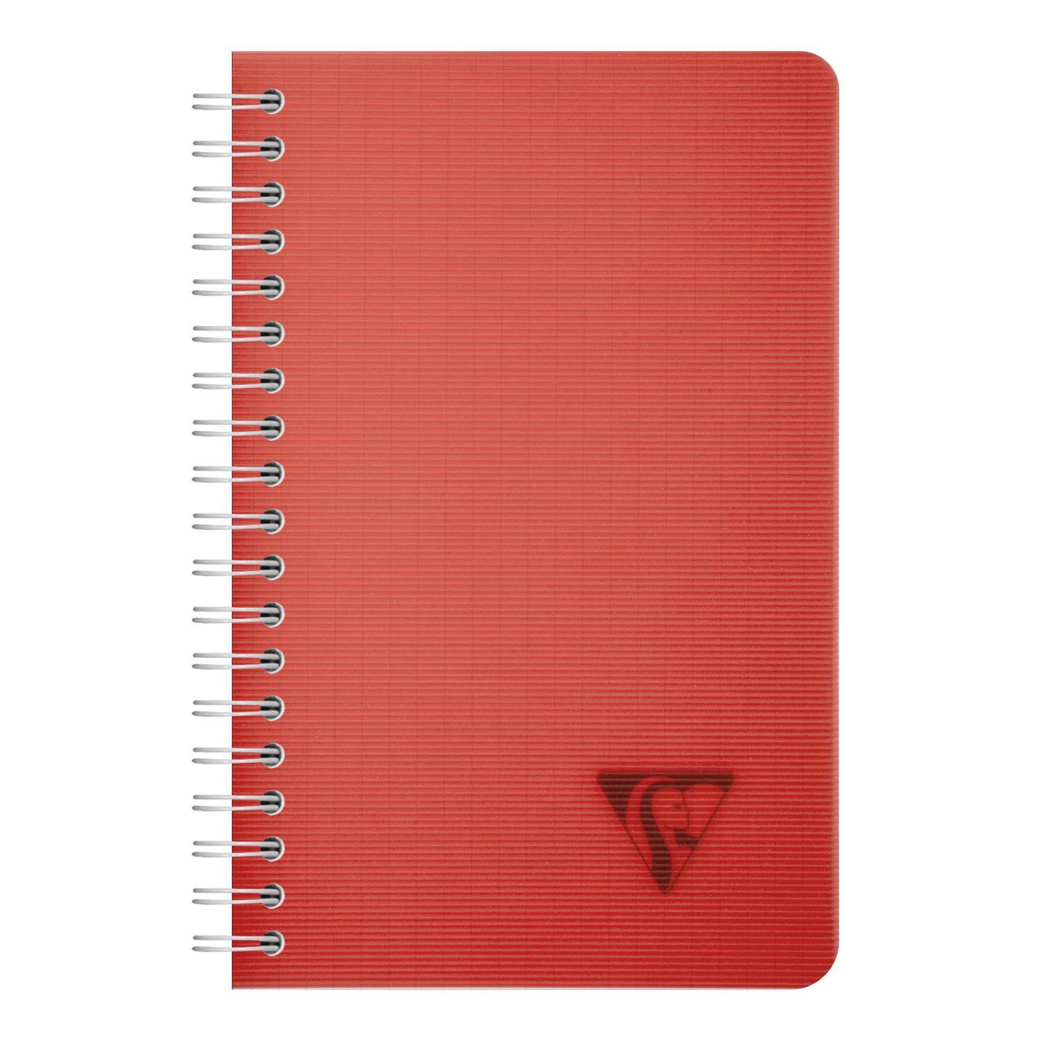 Clairefontaine 10x Spiralbuch 11x17 cm, 50 Bl kariert 90g, PP Sortiert 327535C