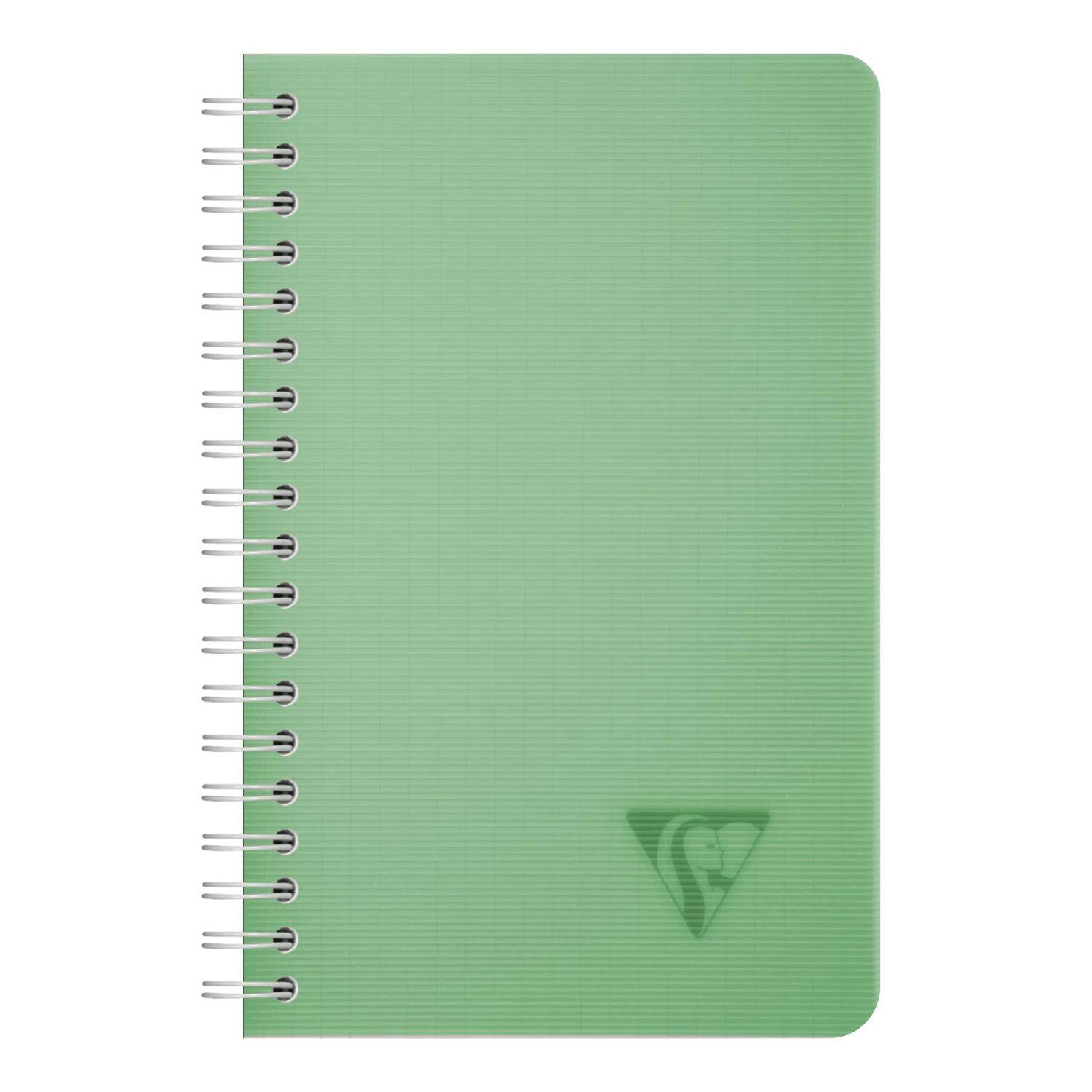 Clairefontaine 10x Spiralbuch 11x17 cm, 50 Bl kariert 90g, PP Sortiert 327535C