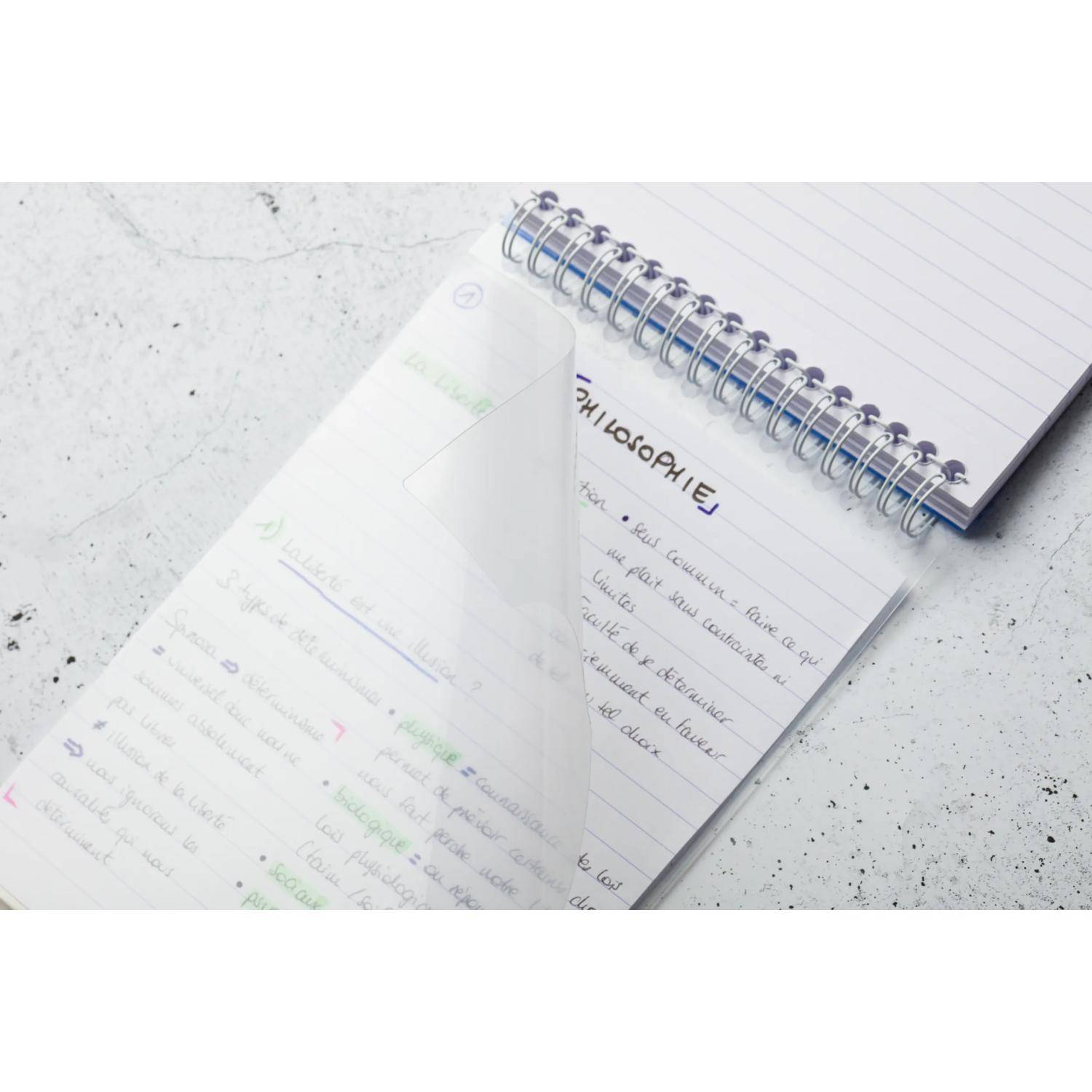 Clairefontaine 5x Block A5 Karteikarten, 50 liniert, PP Sortiert 327016C