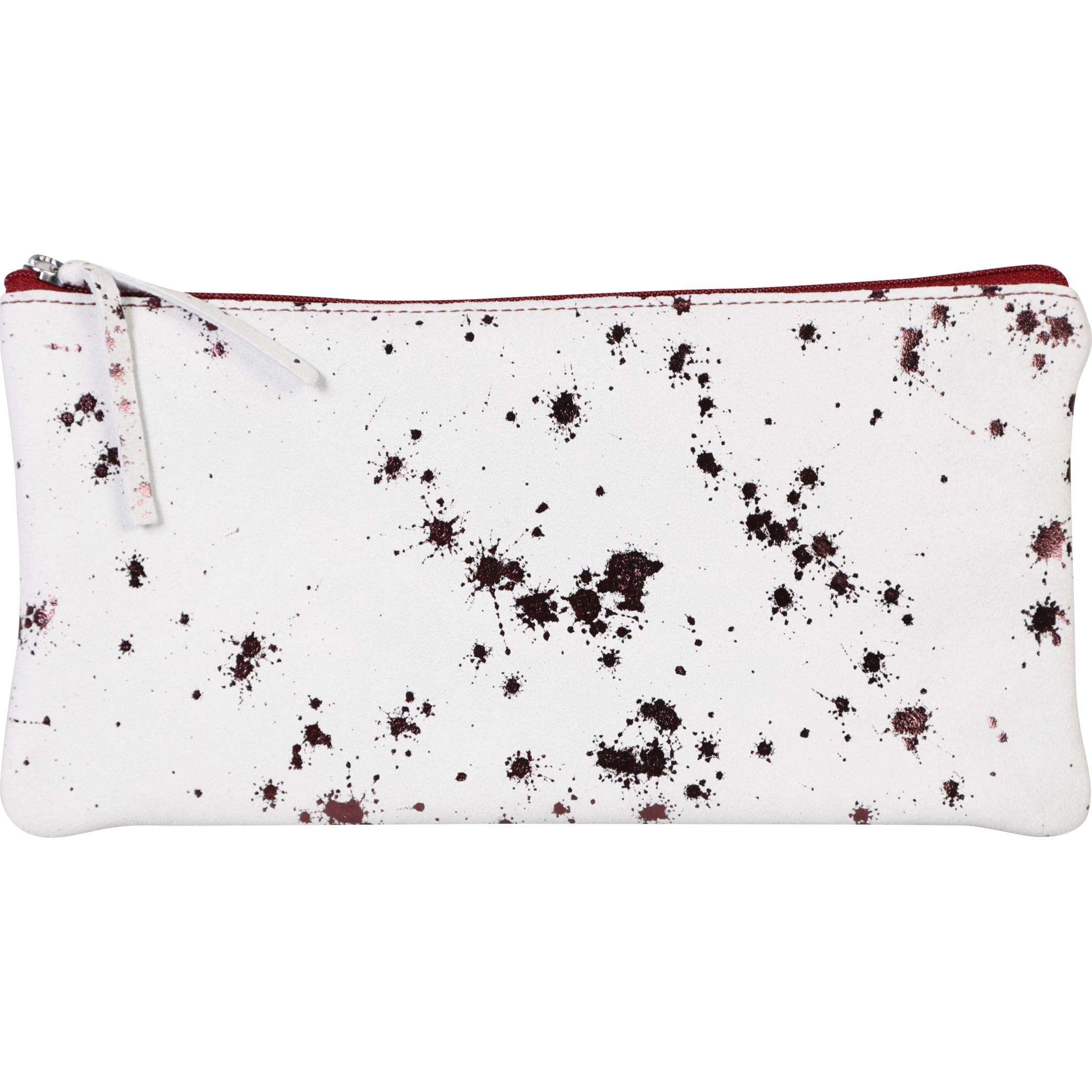 Clairefontaine 4x Flaches Schlampermäppchen Wildleder 22x11cm kirsche 410115C