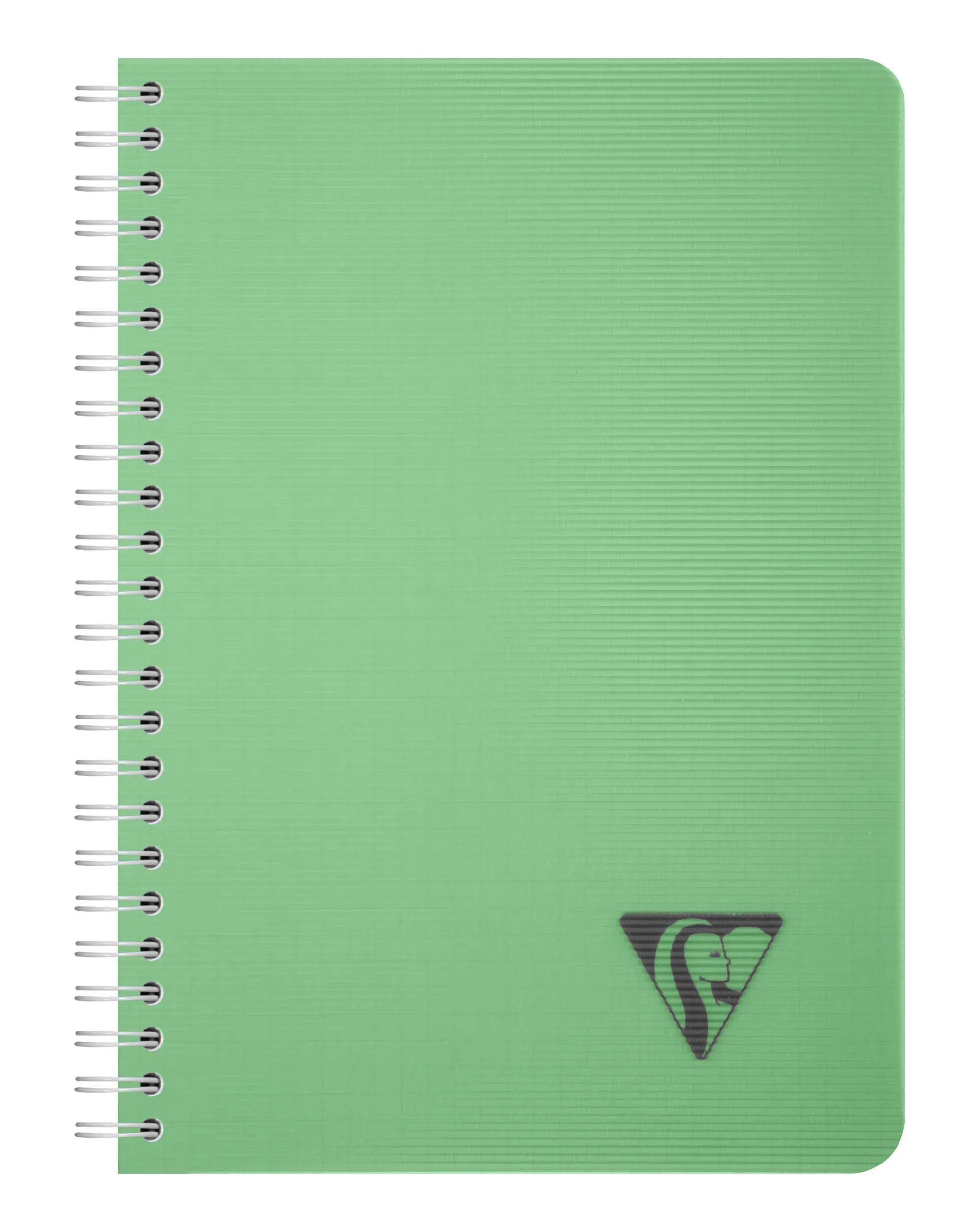 Clairefontaine 5x Spiralbuch A5, 90 Bl kariert 90g, Einband PP Sortiert 327506C