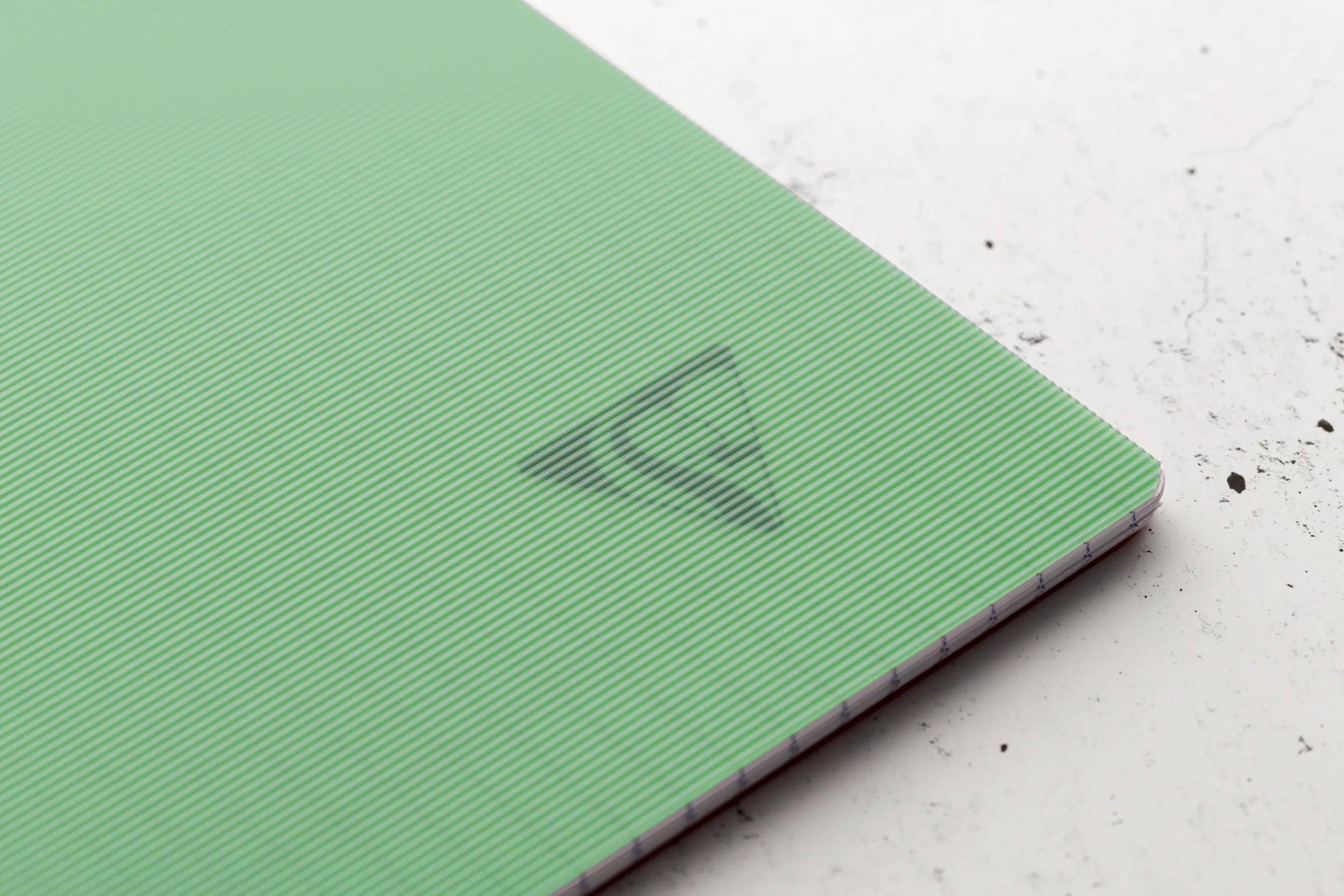Clairefontaine 5x Spiralbuch A4, 90 Bl kariert 90g Einband PP Salbeigrün 327121C