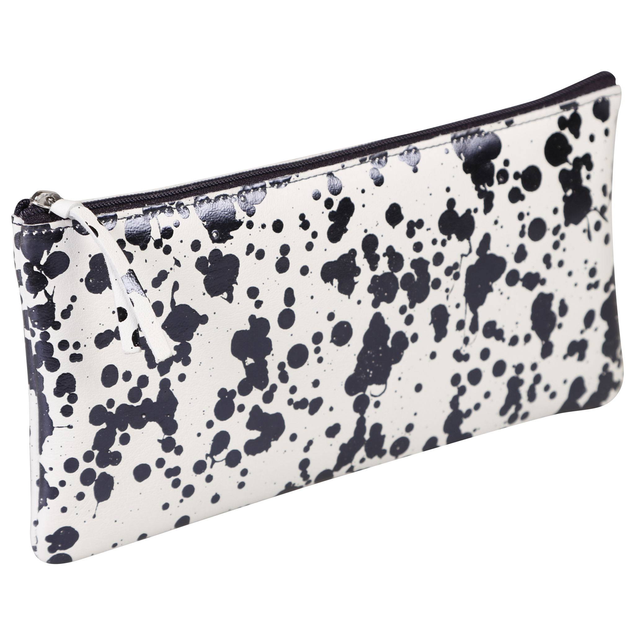 Clairefontaine 4x Flaches Schlampermäppchen Leder 22x11cm dunkelblau 410114C