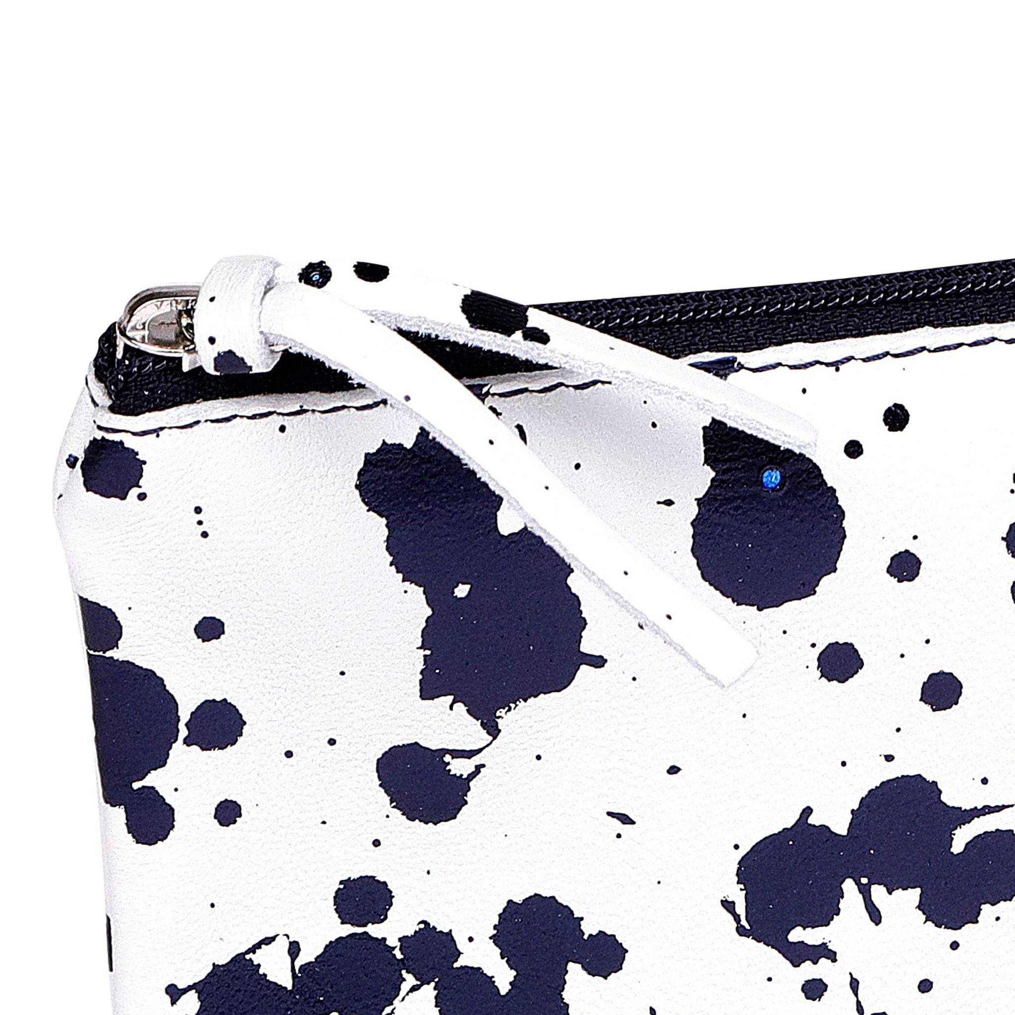 Clairefontaine 4x Flaches Schlampermäppchen Leder 22x11cm dunkelblau 410114C