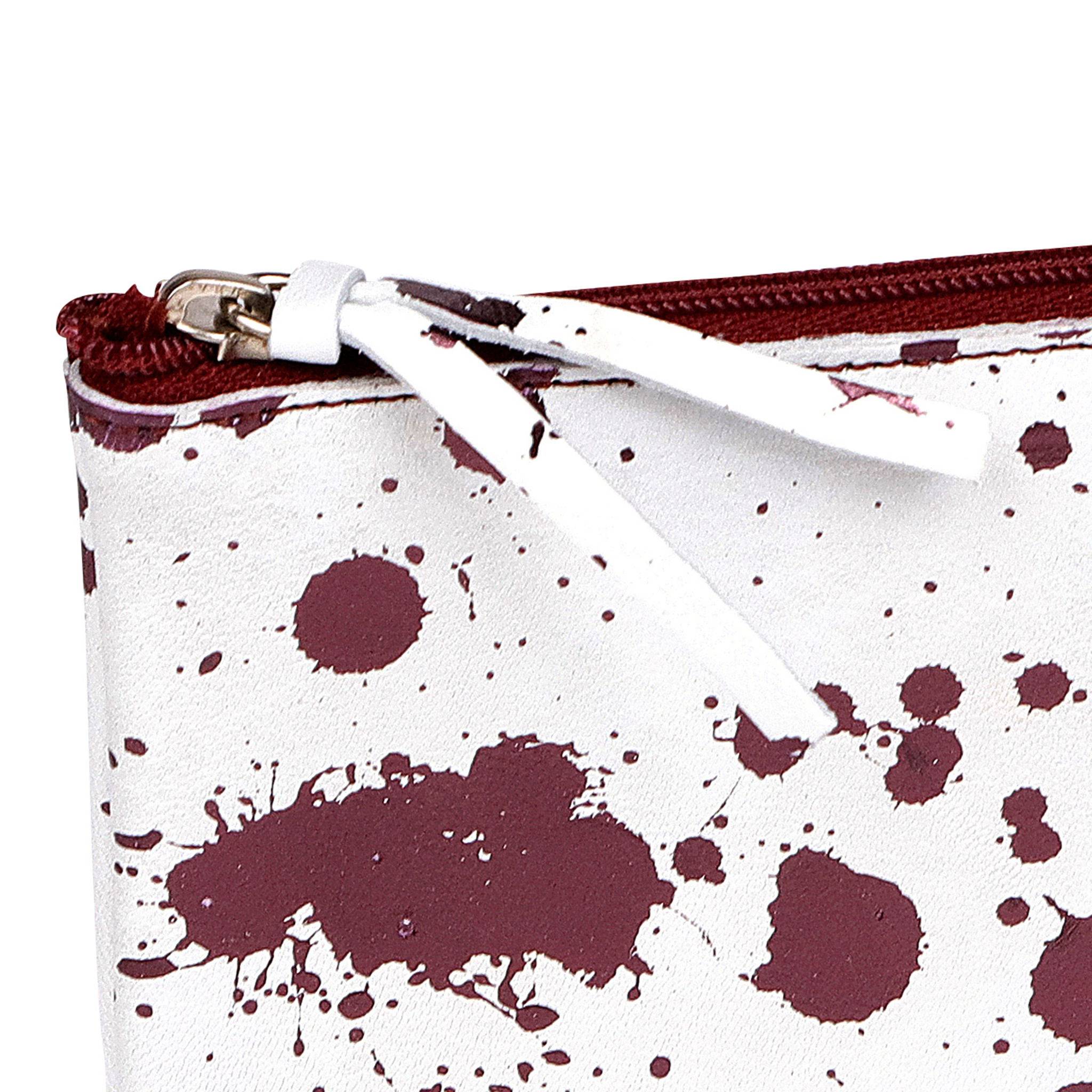 Clairefontaine 4x Flaches Schlampermäppchen Leder 22x11cm kirsche 410113C