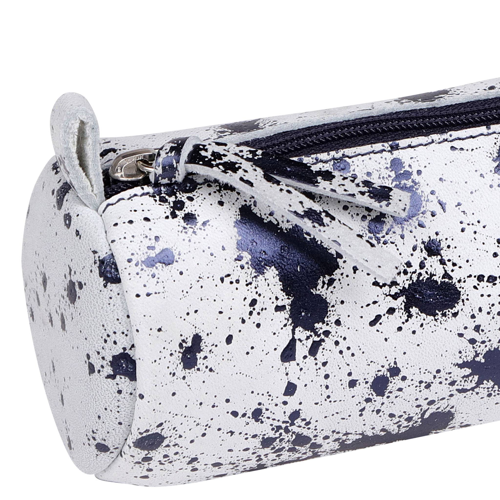 Clairefontaine 4x Schlampermäppchen Wildleder Ø5,5x22cm dunkelblau 410112C