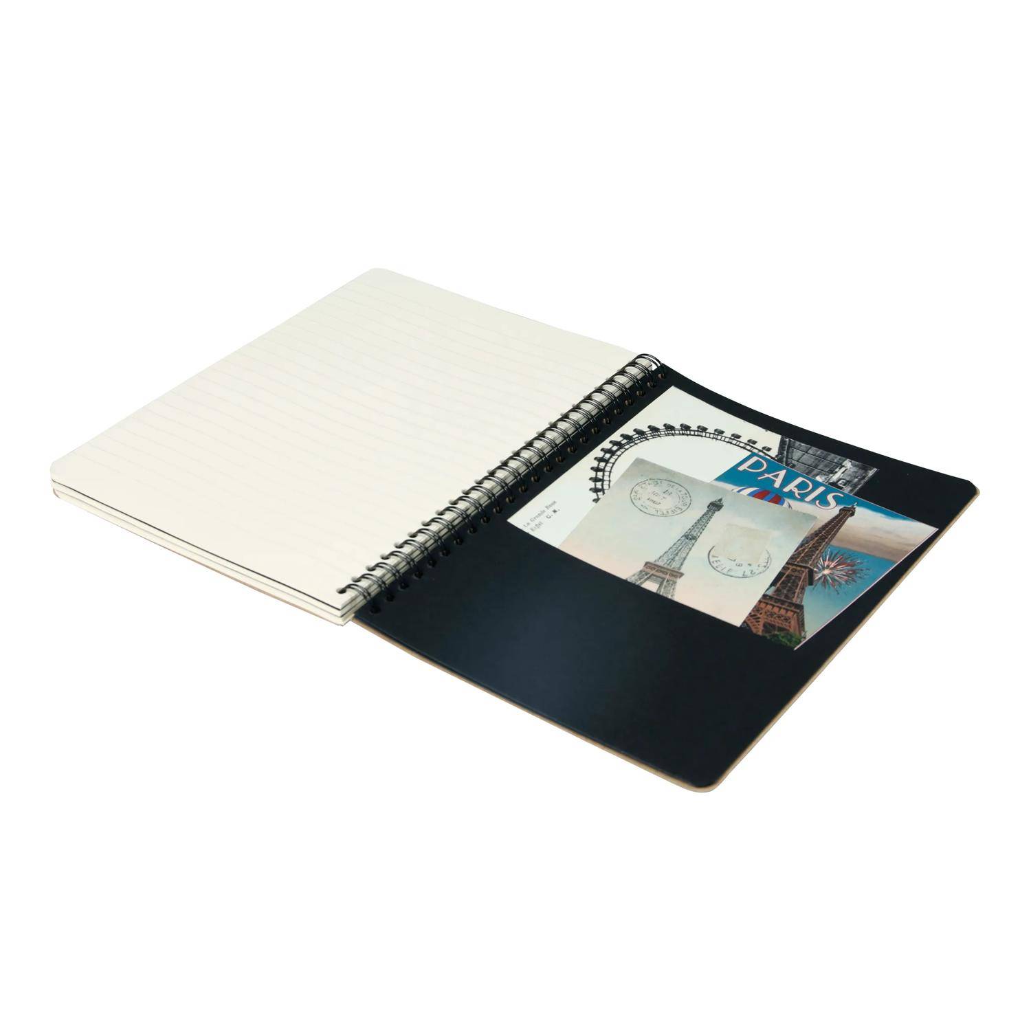 Clairefontaine 5x Notizbuch A5, 60 Blatt liniert, Motive sortiert Braun 103566C