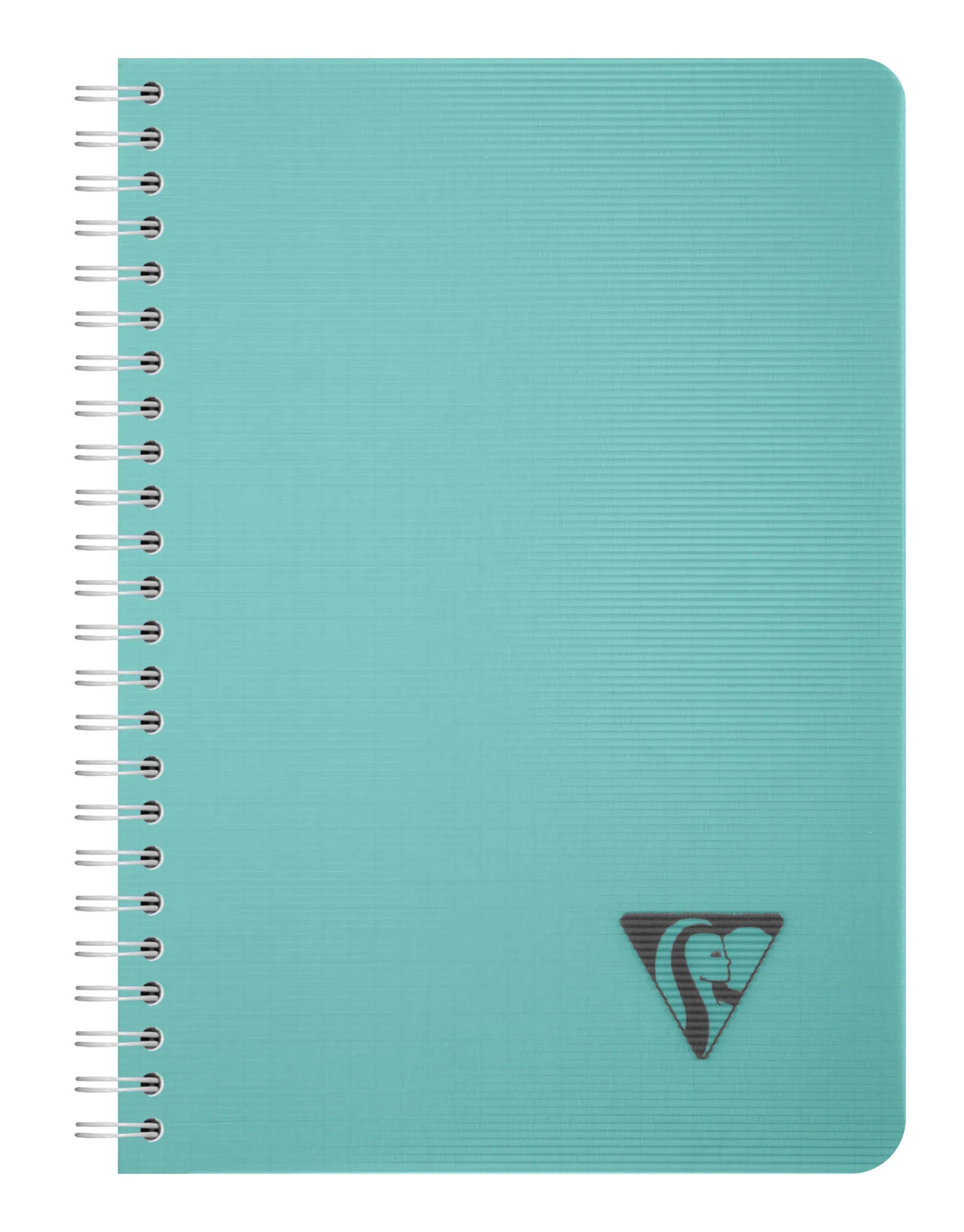 Clairefontaine 5x Spiralbuch A5, 90 Bl kariert 90g Einband PP Blau 327500C