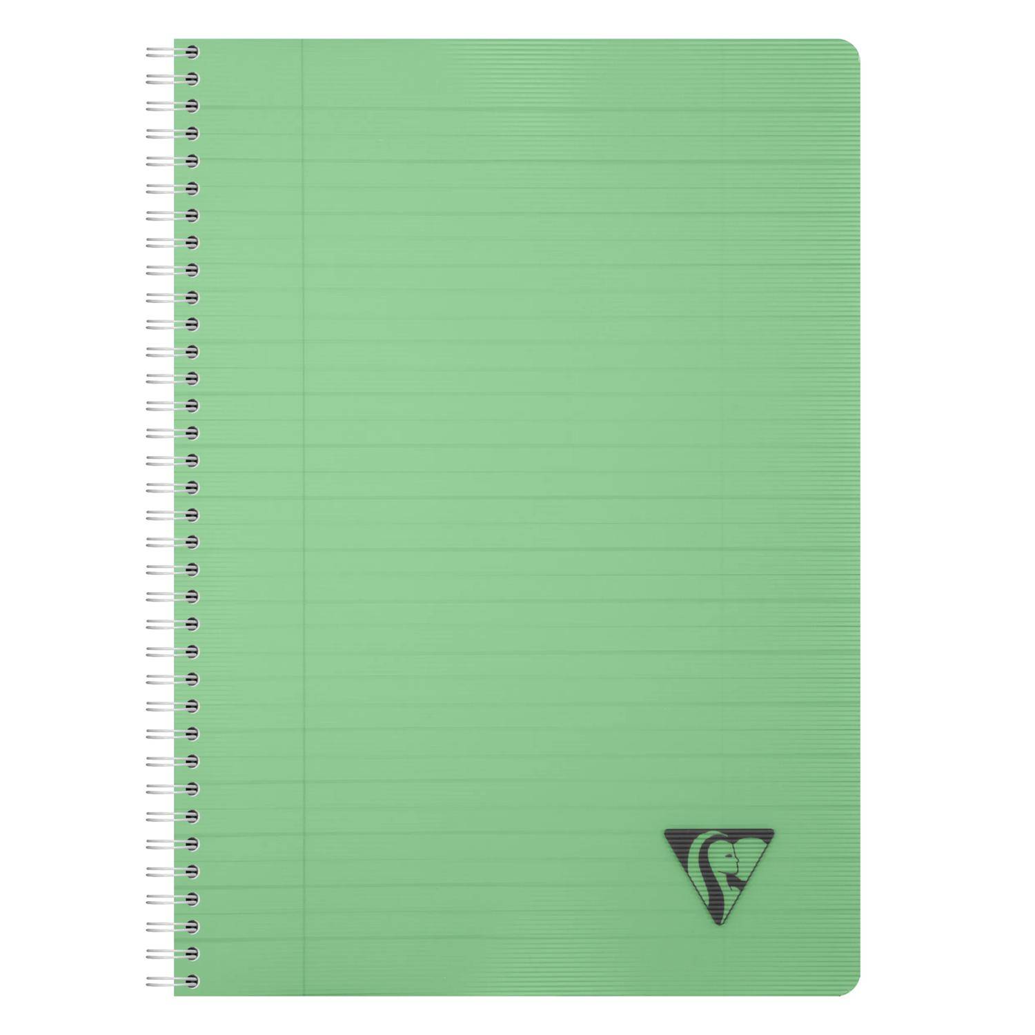 Clairefontaine 5x Spiralbuch A4, 90 Bl liniert 90g, Einband PP Sortiert 327146C