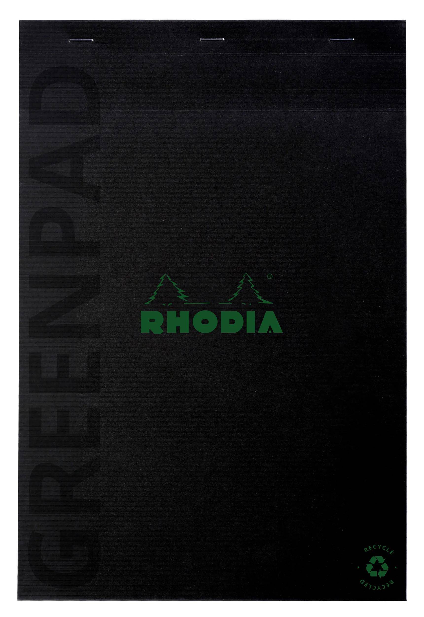 Rhodia 5x Block A4 Recyclingkarton 350 g/m2, Nr. 18, 70 Bl kariertSchwarz 18891C