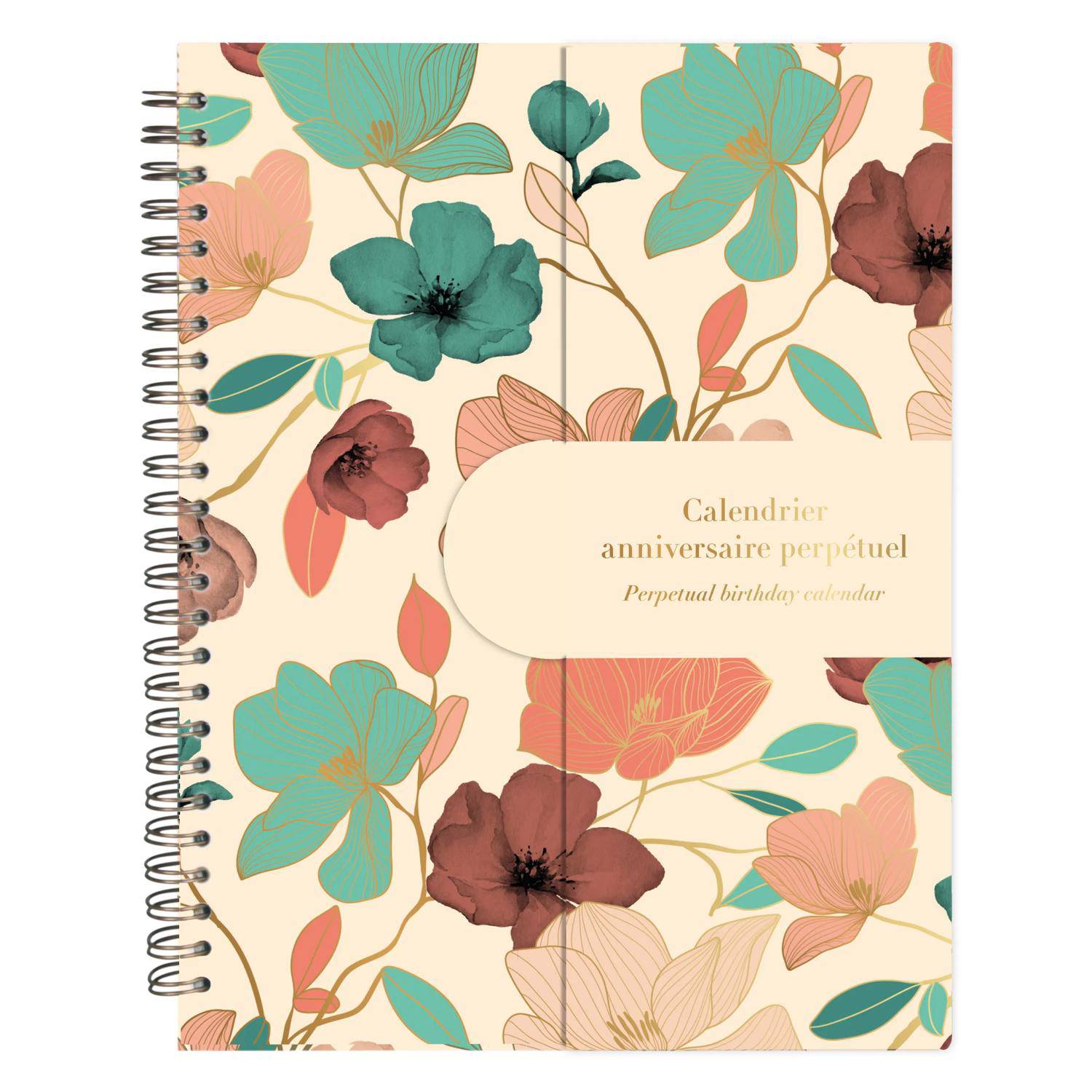Clairefontaine 5x Geburtstagskalender 23x17 cm, 50 bedruckte Seiten 116256C