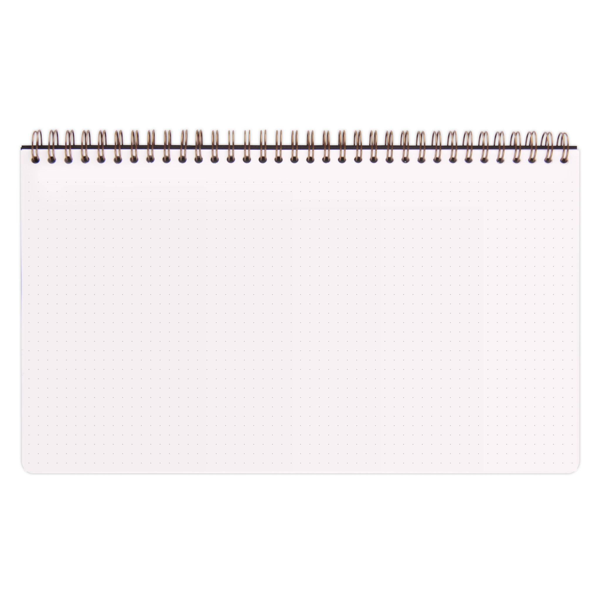 Clairefontaine 5x Kalenderbuch mit Doppelspirale 29,7x17cm 60 Blatt braun 78349C