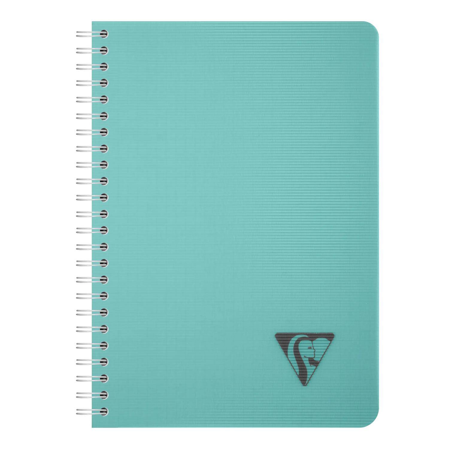 Clairefontaine 5x Spiralbuch A5, 90 Bl kariert 90g, Einband PP Sortiert 327506C