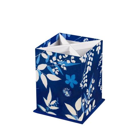 Clairefontaine 4x Cyanotypie, Quadratischer Stifteköcher 8,5x8,5x11 cm 83501C