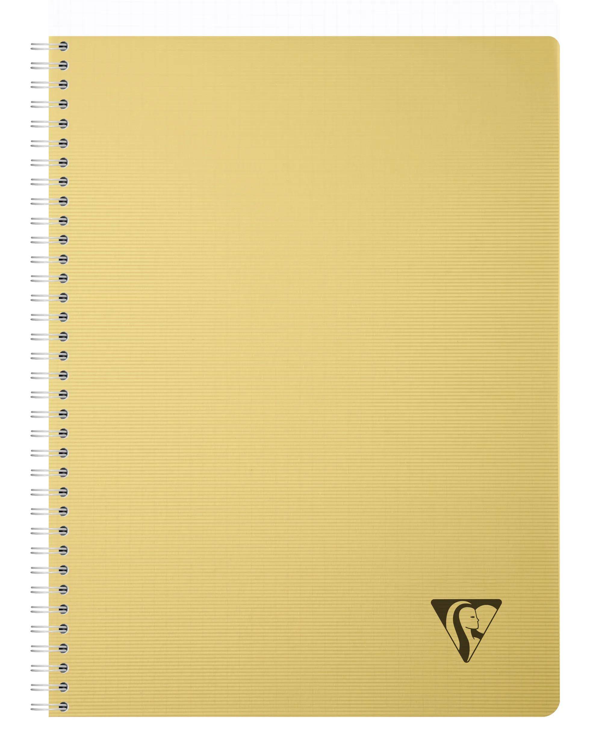 Clairefontaine 10x Spiralbuch A4, 50 Bl kariert 90g, Einband PP Sortiert 327125C