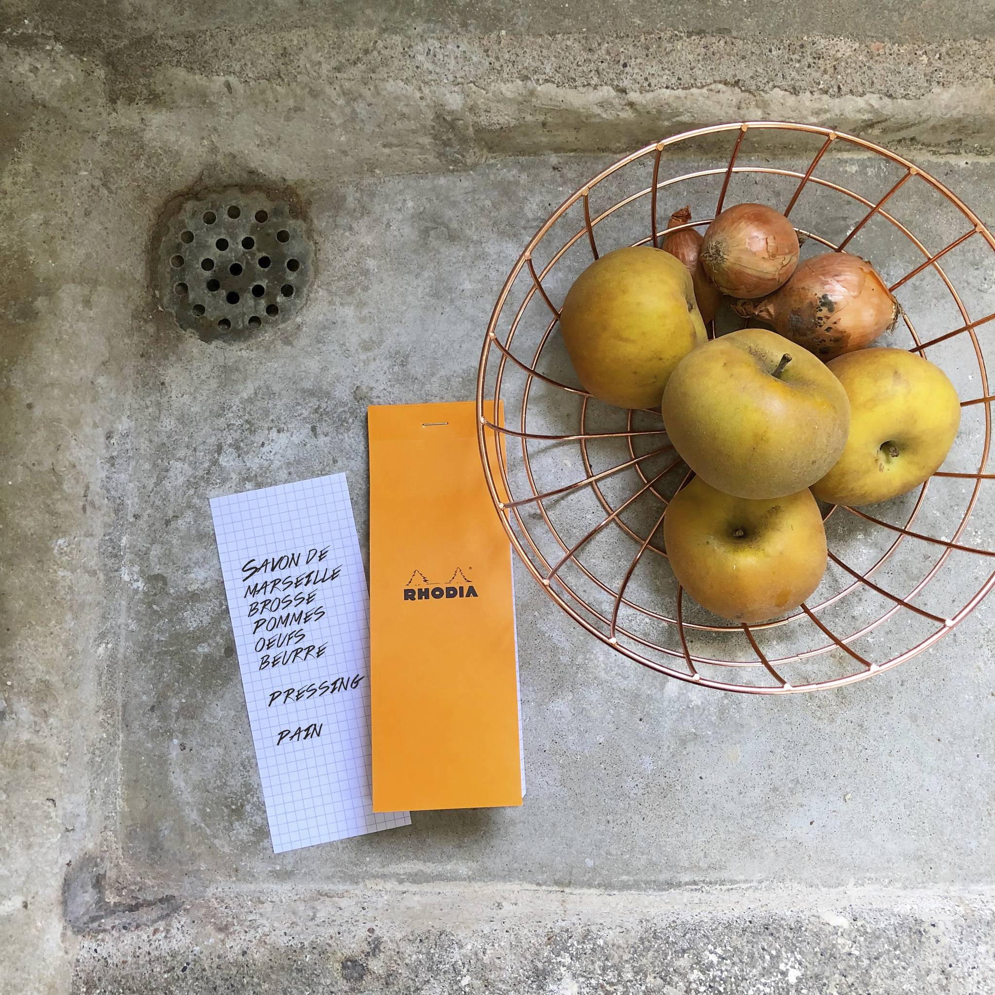 Rhodia 10x Gehefter Notizblock No.8 7,4x21cm 80 Bl kariert 80g Orange 8200C