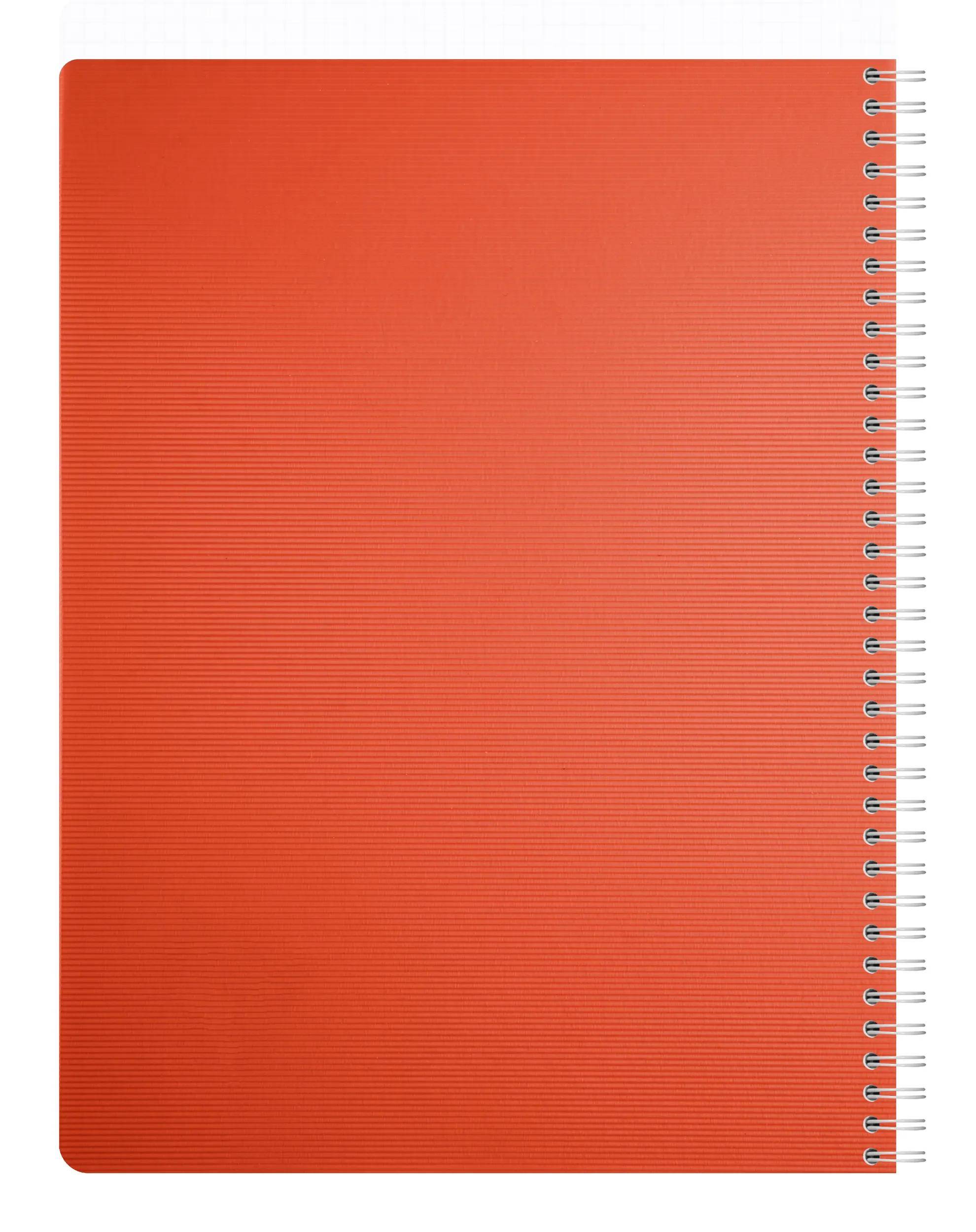 Clairefontaine 5x Spiralbuch A4, 90 Bl kariert 90g, Einband PP Krapprot 327123C