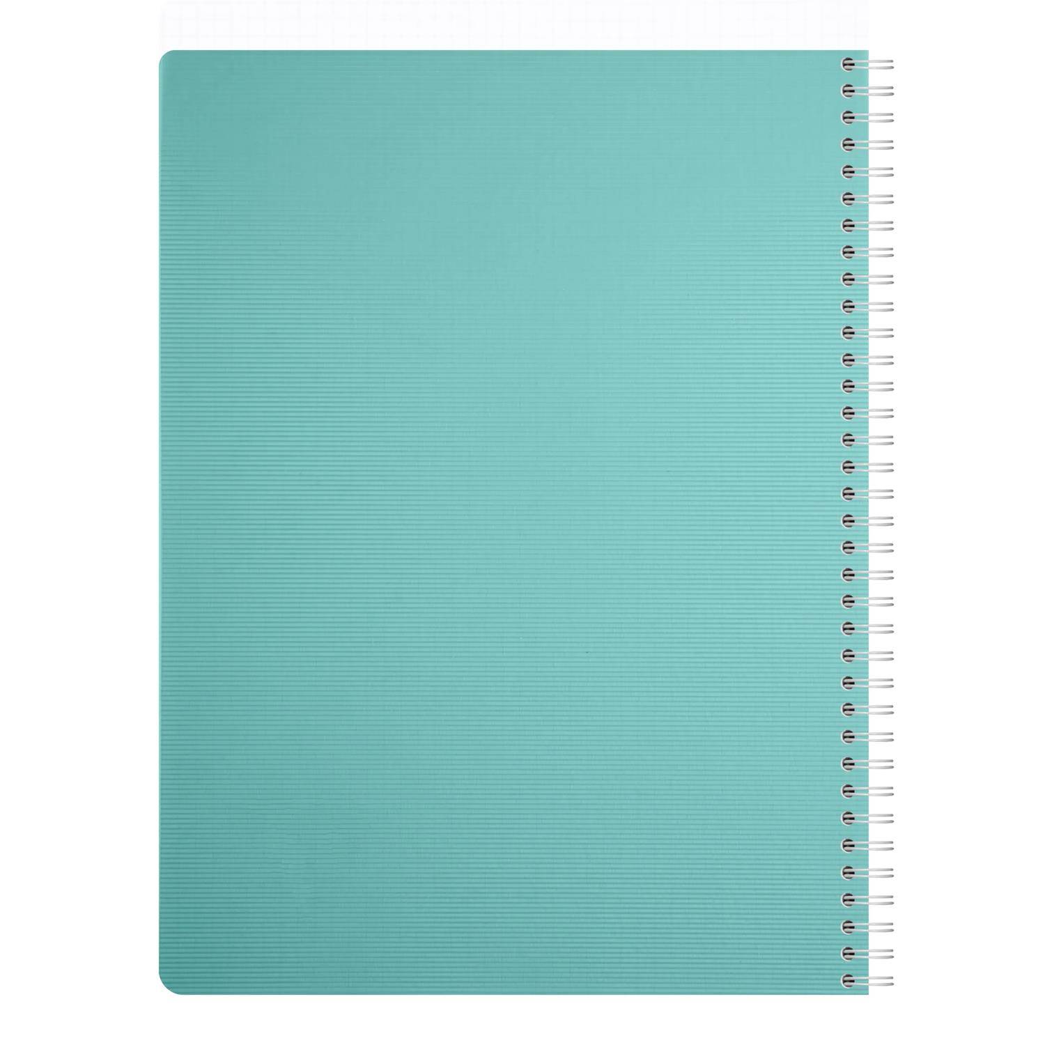 Clairefontaine 5x Spiralbuch A4, 90 Bl kariert 90g Einband PP Blau 327120C