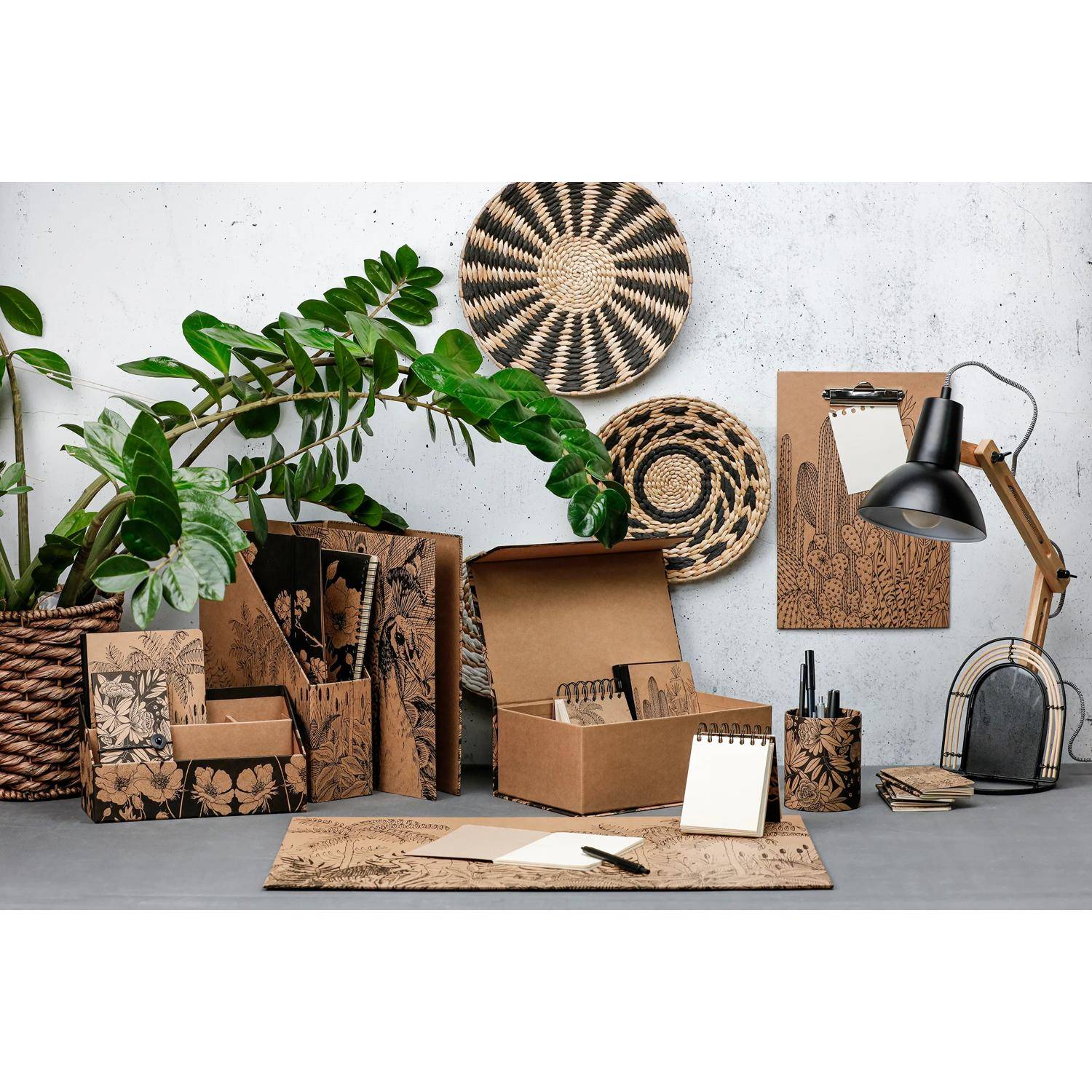 Clairefontaine 2x Rechteckige Box 29,8x17,8x10,8 cm magnetische Klappe 116055C