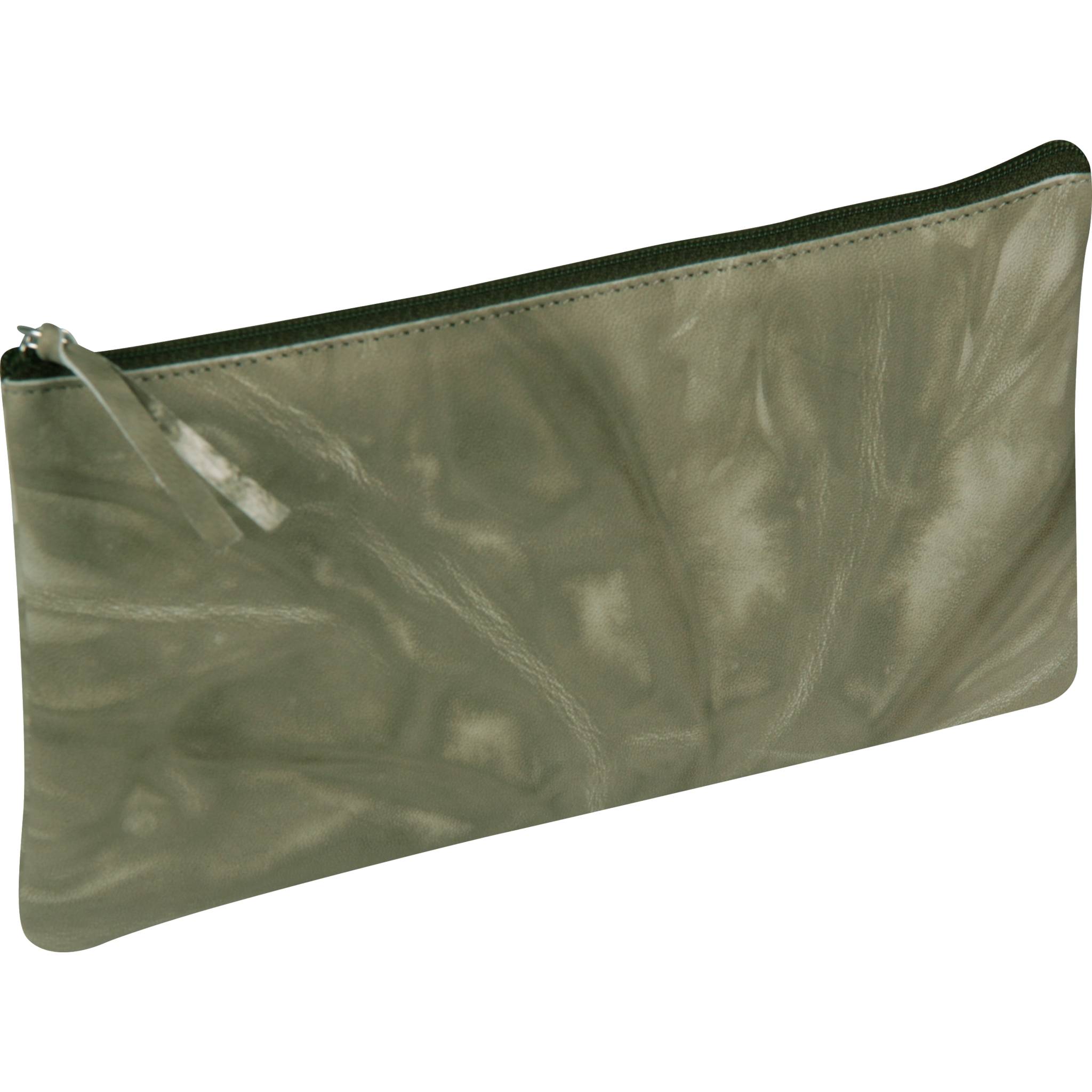 Clairefontaine 4x Flaches Schlampermäppchen 22x11cm Herbstgrün 410179C