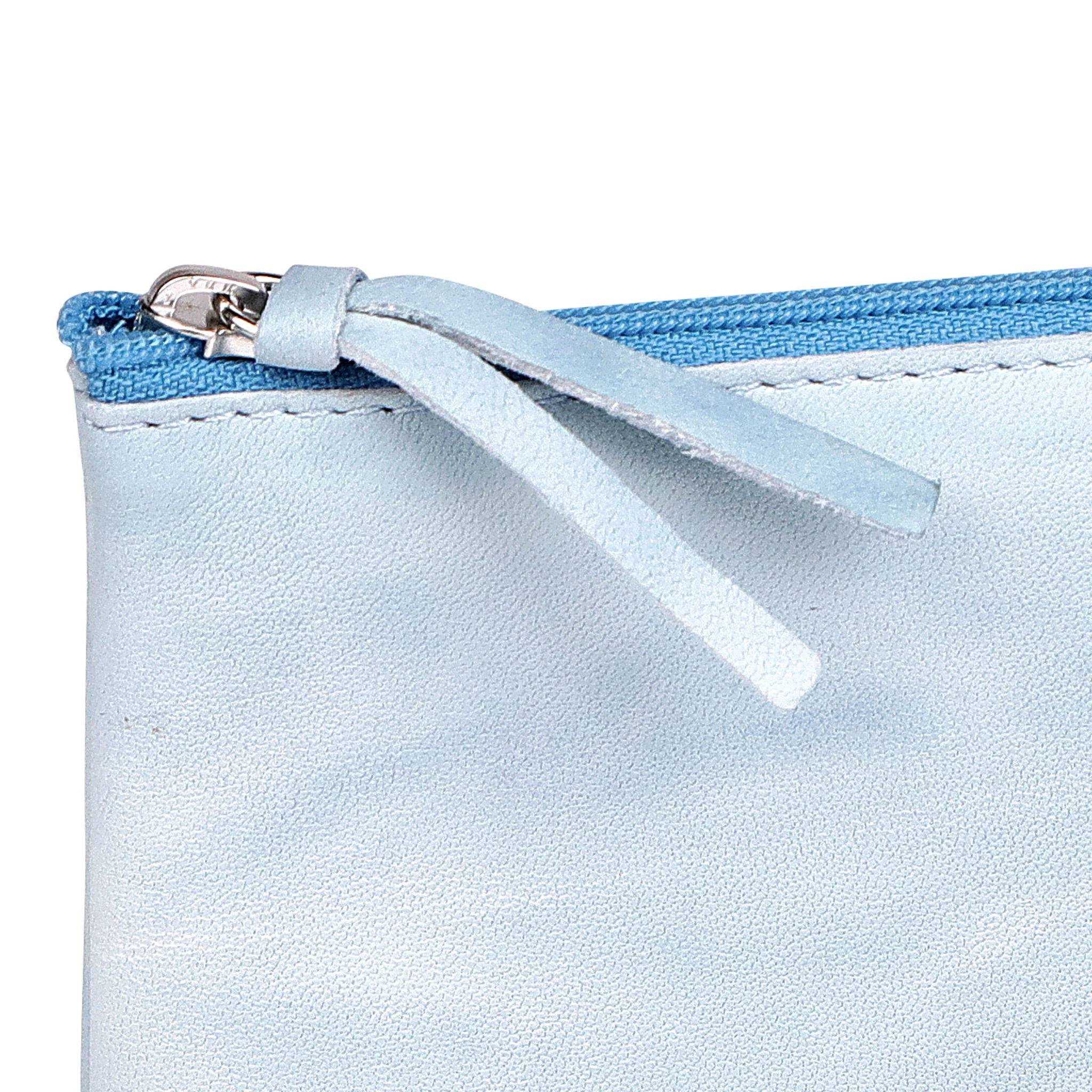 Clairefontaine 4x Flaches Schlampermäppchen 22x11cm Himmelblau 410178C