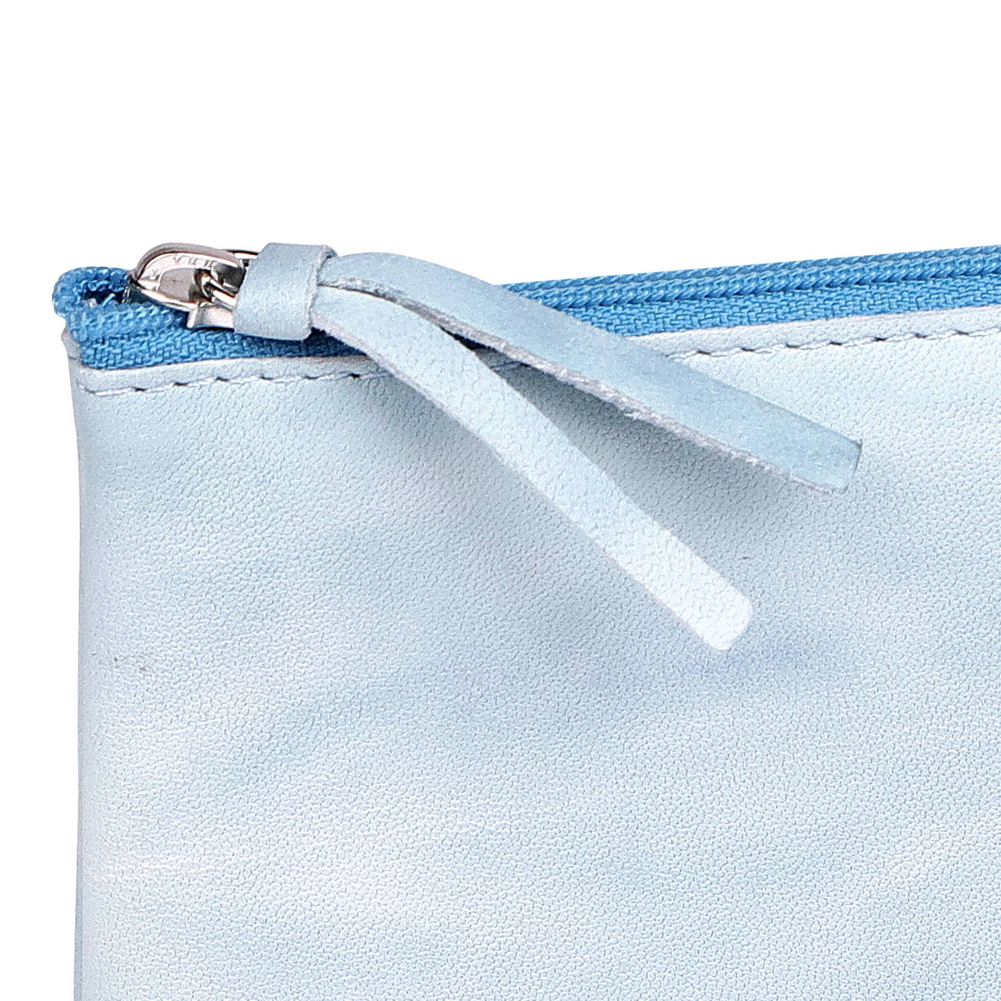 Clairefontaine 4x Flaches Schlampermäppchen 22x11cm Himmelblau 410178C
