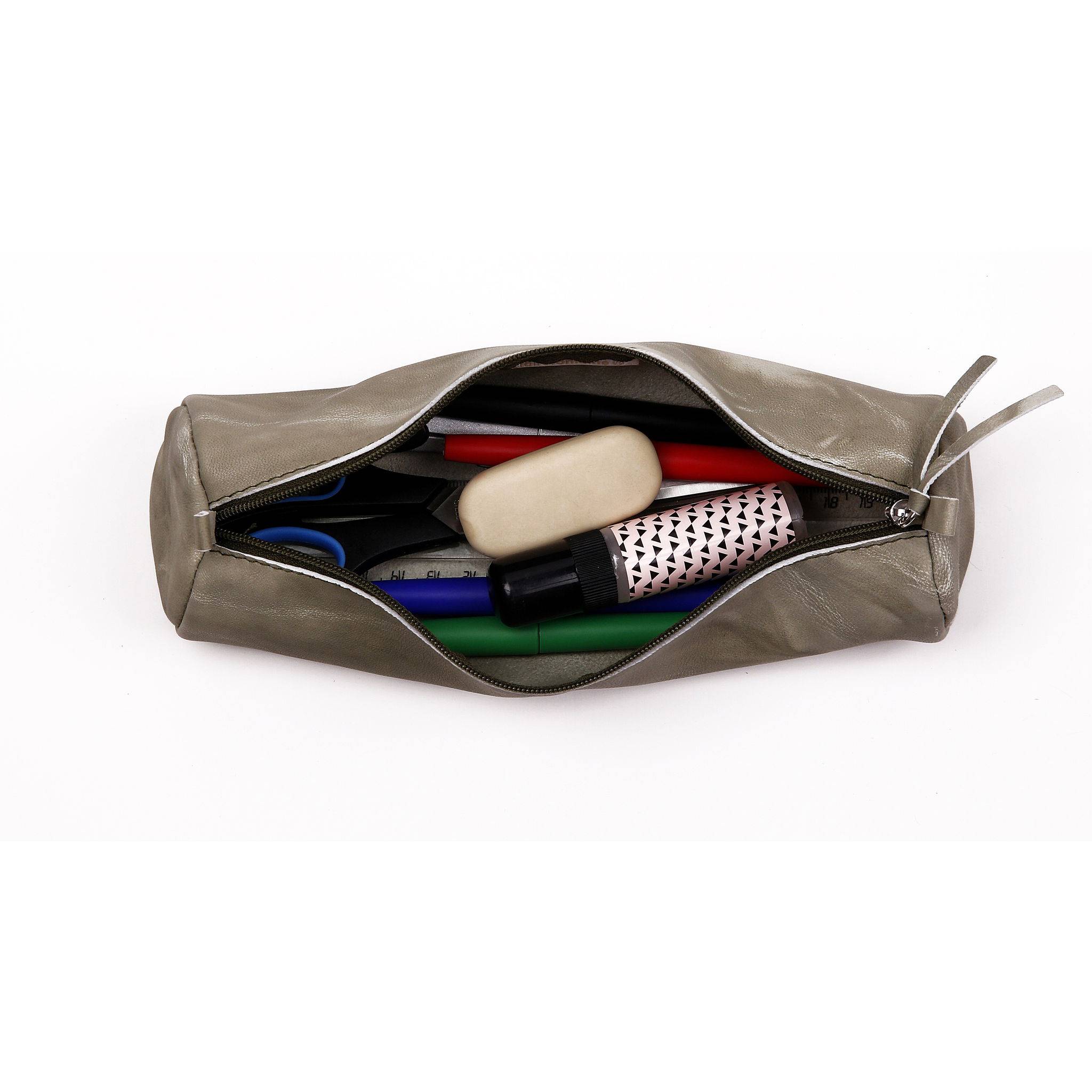 Clairefontaine 4x Rundes Schlampermäppchen herbstgrün Herbstgrün 410176C