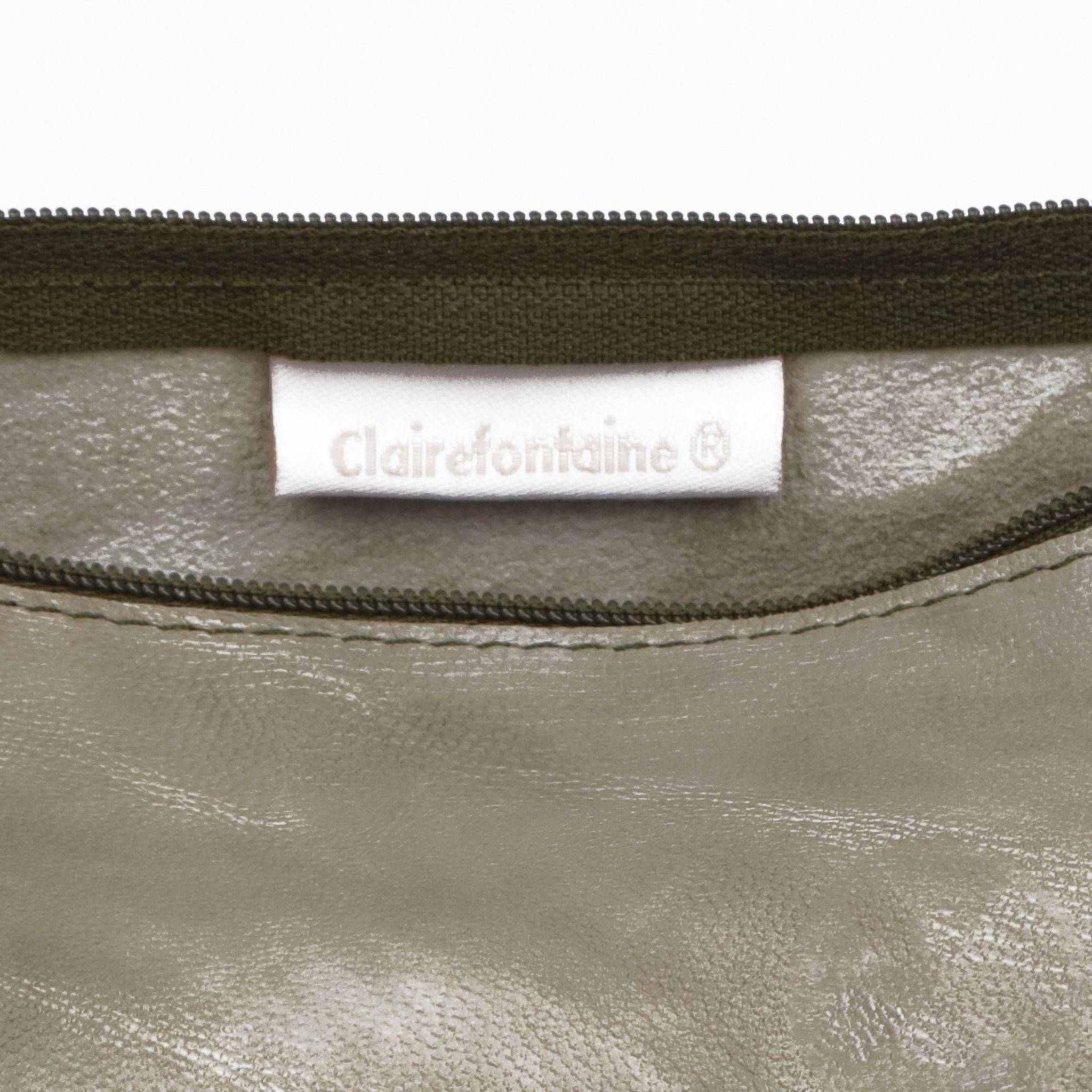 Clairefontaine 4x Rundes Schlampermäppchen herbstgrün Herbstgrün 410176C