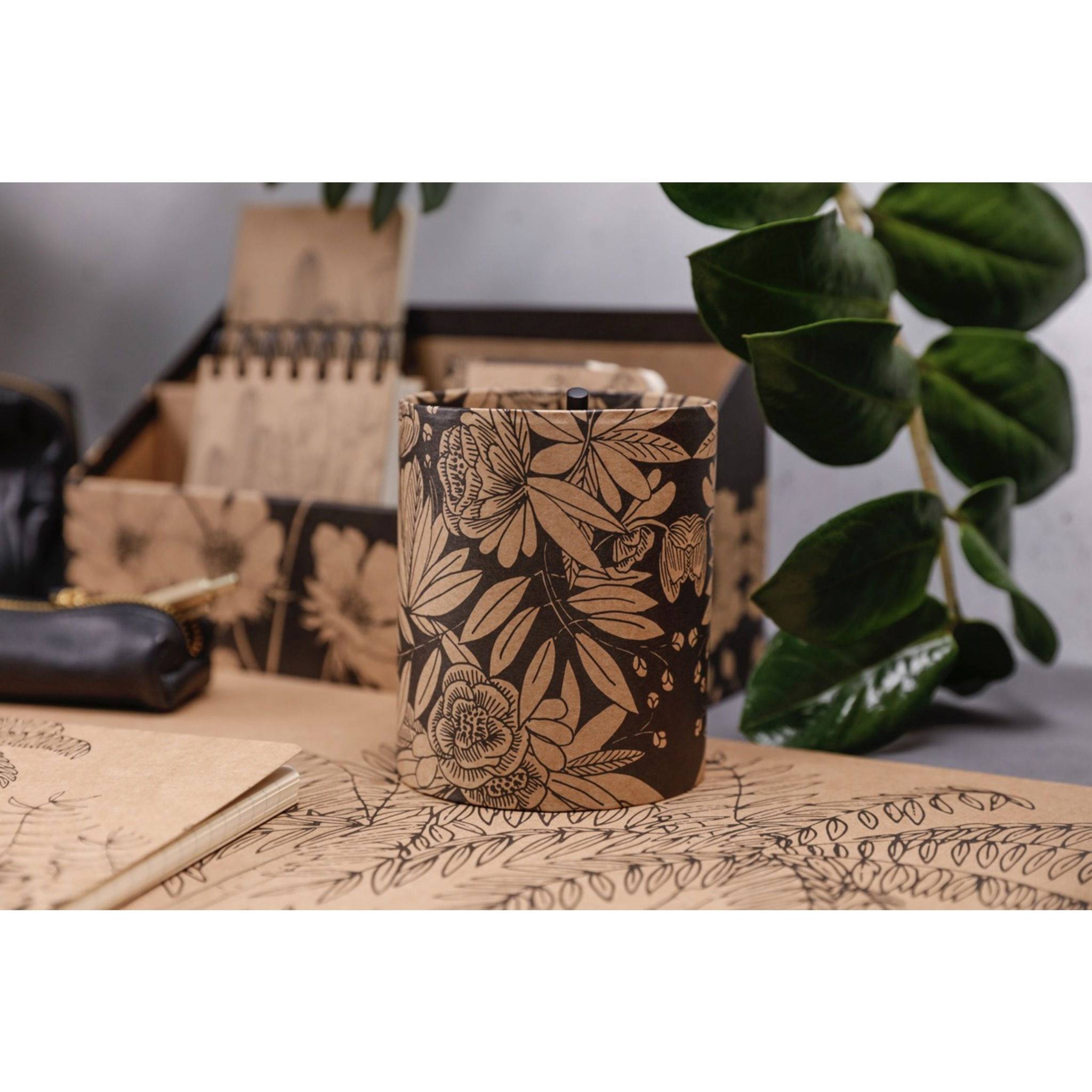 Clairefontaine 4x Le Cerisier Blanc, Runder Stifteköcher Ø9x11 cm 116052C