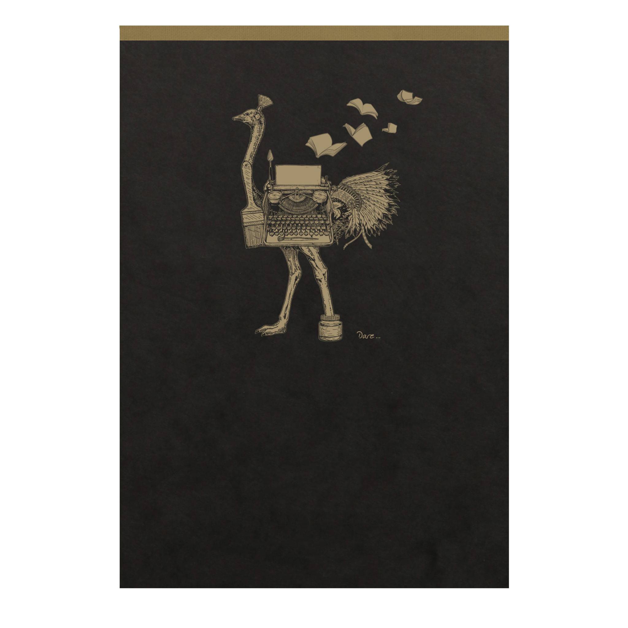 Clairefontaine 5x Block A6 70 Blatt liniert Motive sortiert - Schwarz 102646C