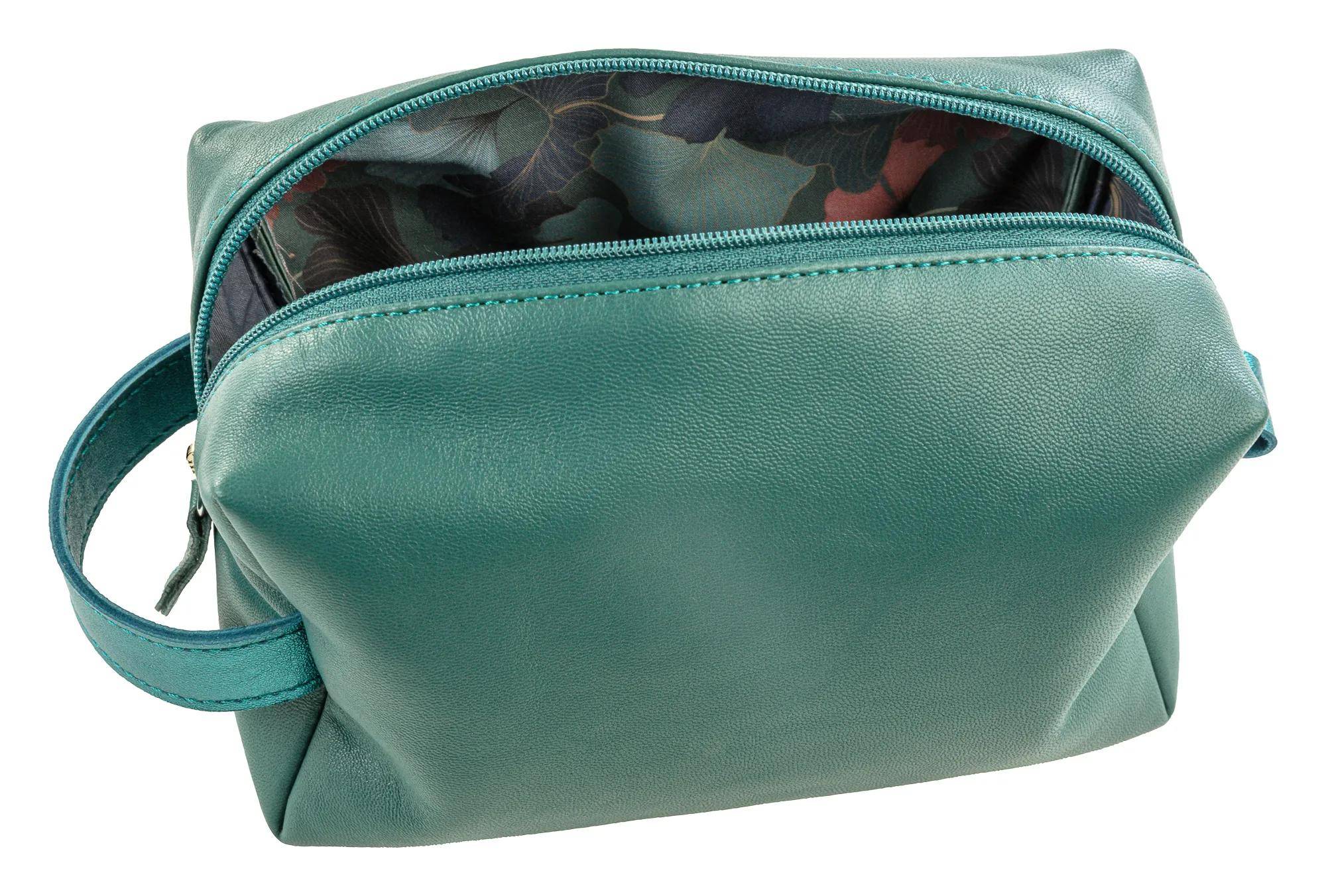 Clairefontaine 2x Ginkgo, Mehrzweck-Etui aus Leder 18x11x7 cm 115950C