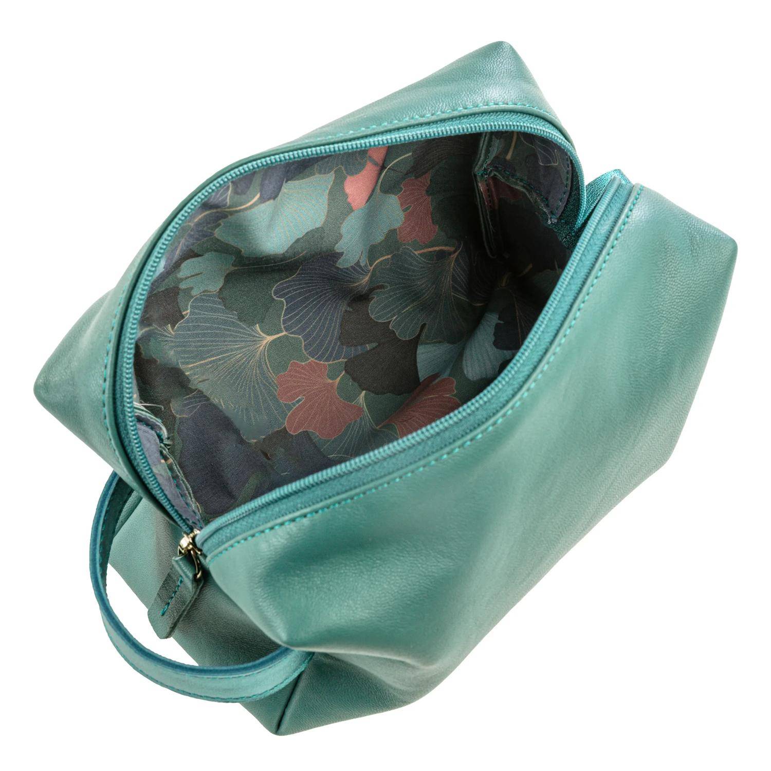 Clairefontaine 2x Ginkgo, Mehrzweck-Etui aus Leder 18x11x7 cm 115950C