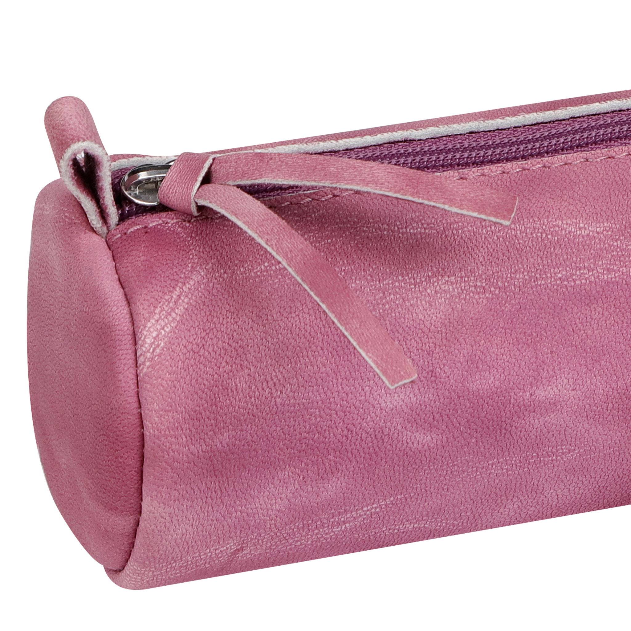 Clairefontaine 4x Rundes Schlampermäppchen dunkelrosa Rosaviolett 410174C