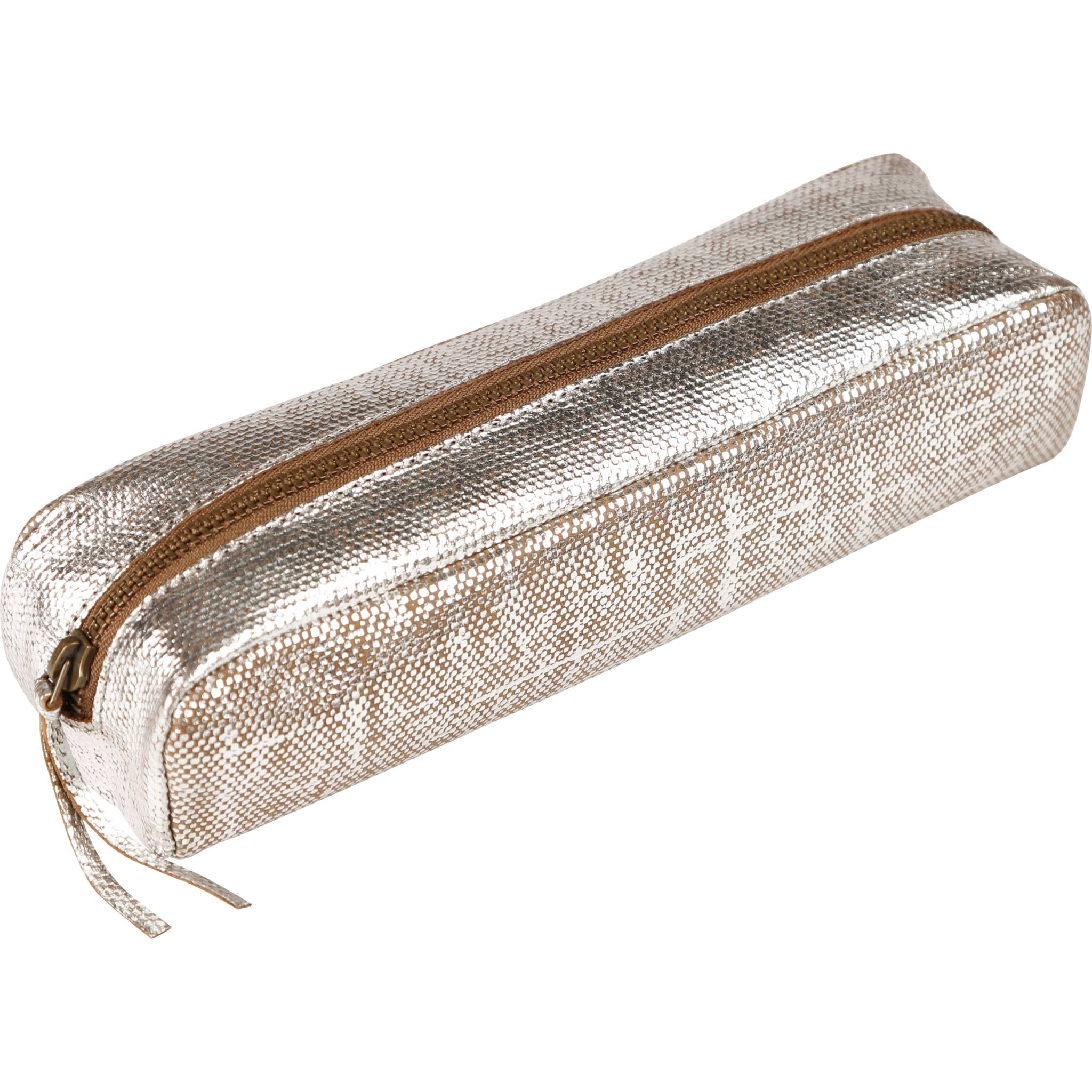 Clairefontaine 4x KLEOPATHRA Schlampermäppchen 21x6x4cm silber 410041C